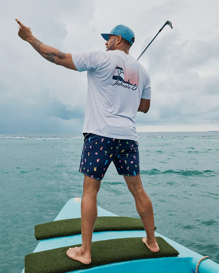 Dale Cotton Blend T-Shirt - Shoreline - Image 2
