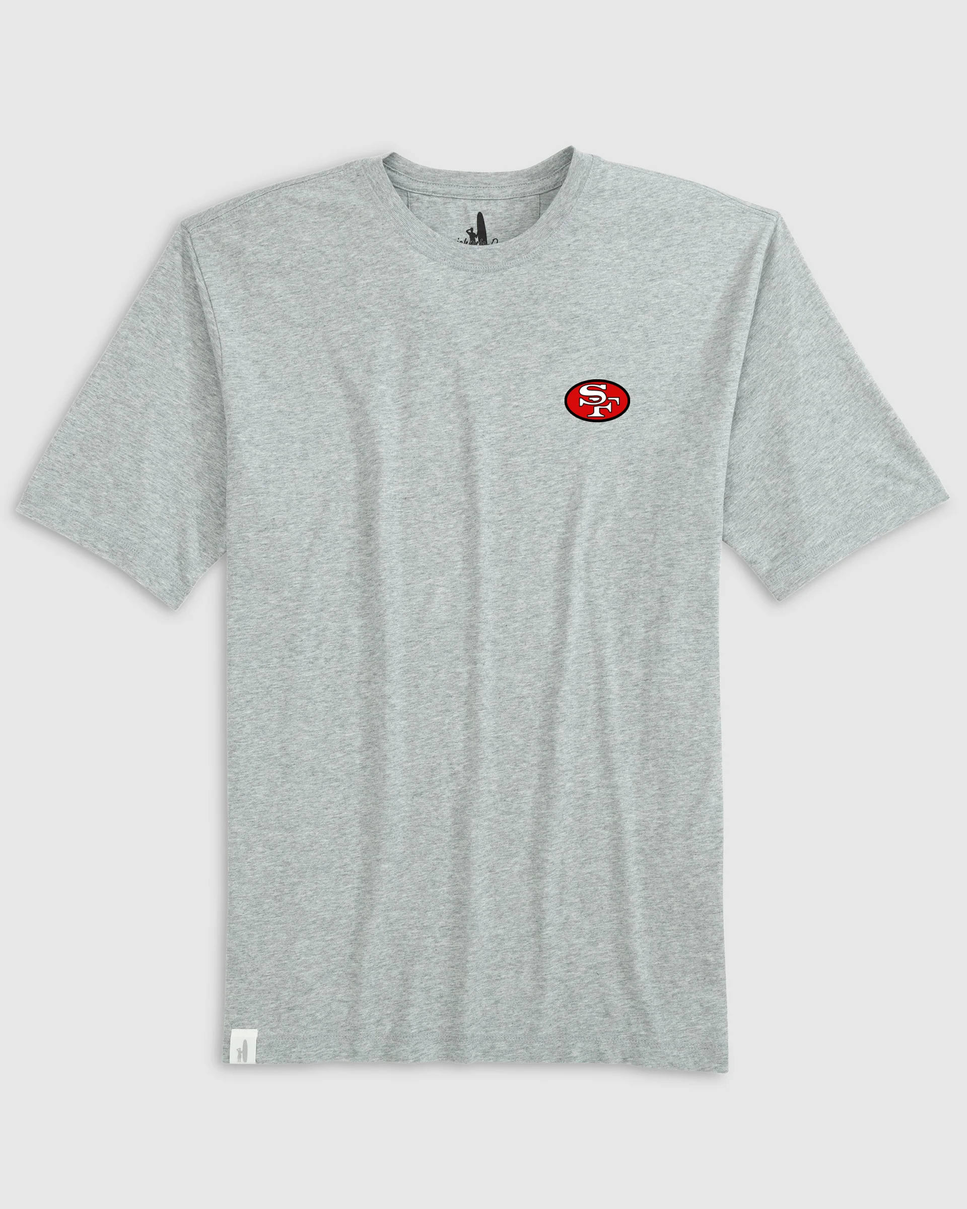 San Francisco 49ers Heathered Spencer Crewneck T-Shirt - Classic Logo - Image 2