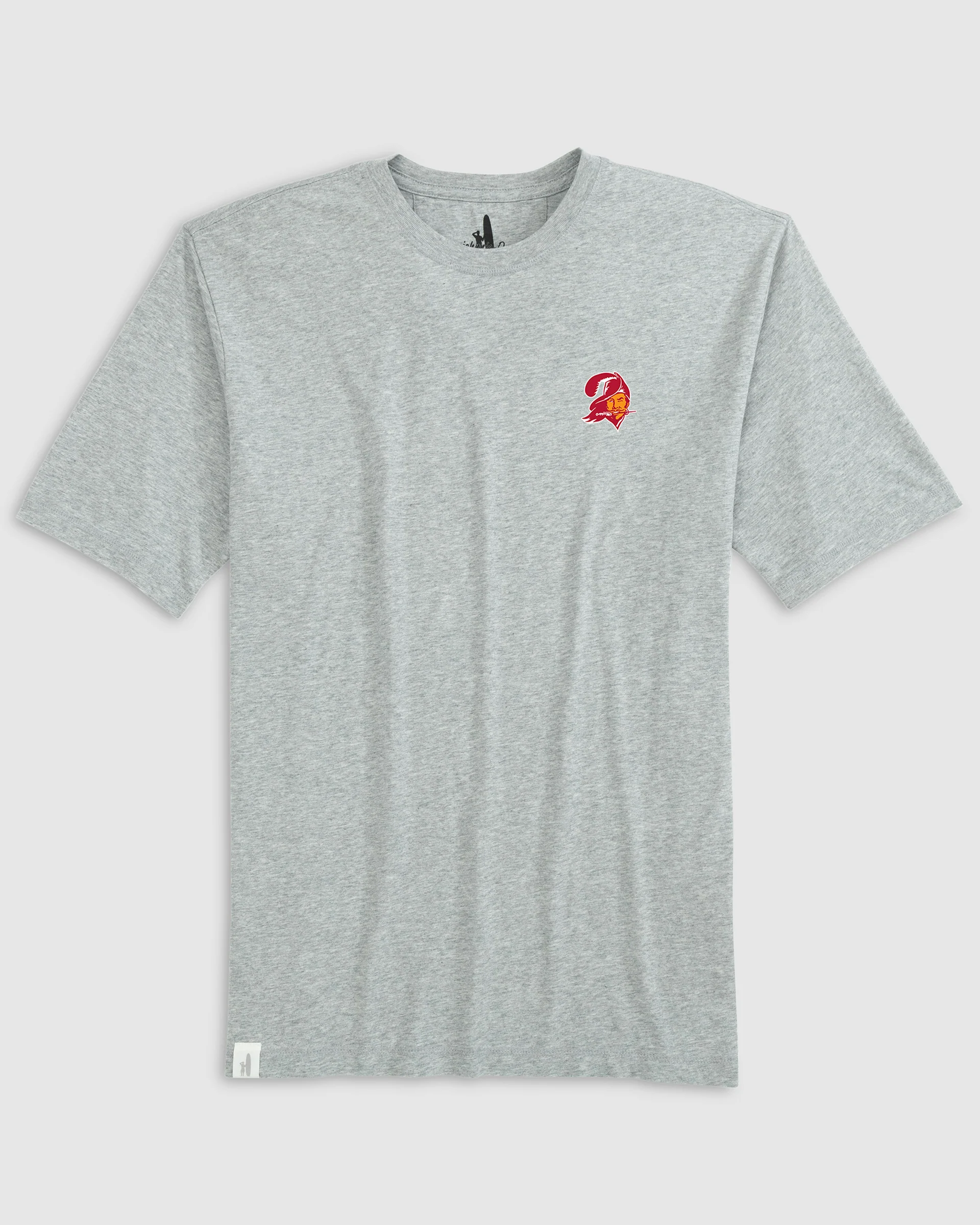 Tampa Bay Buccaneers Heathered Spencer Crewneck T-Shirt - Classic Logo - Image 3