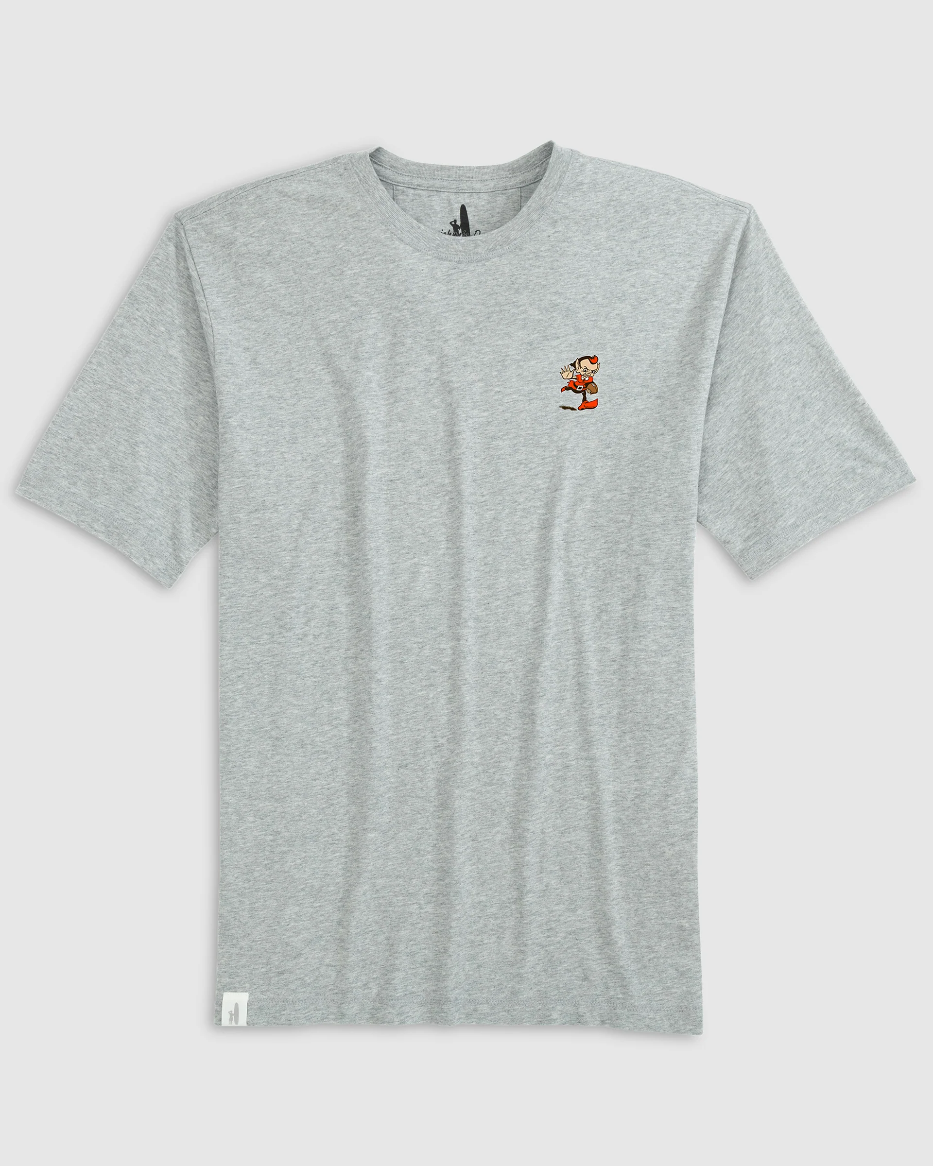 Cleveland Browns Heathered Spencer Crewneck T-Shirt - Classic Logo - Image 2