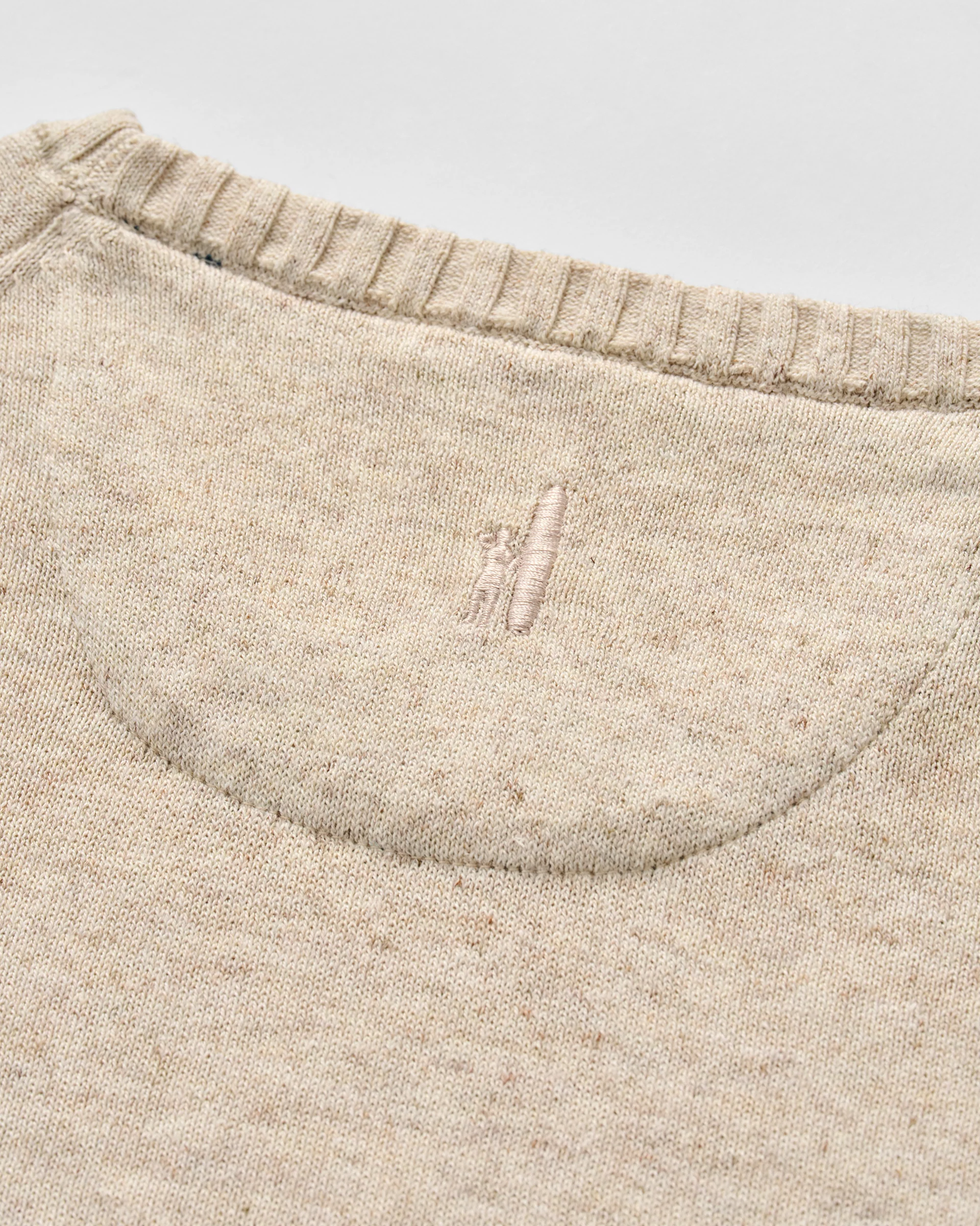 Albus Heathered Linen Blend Crewneck Sweater - Image 6