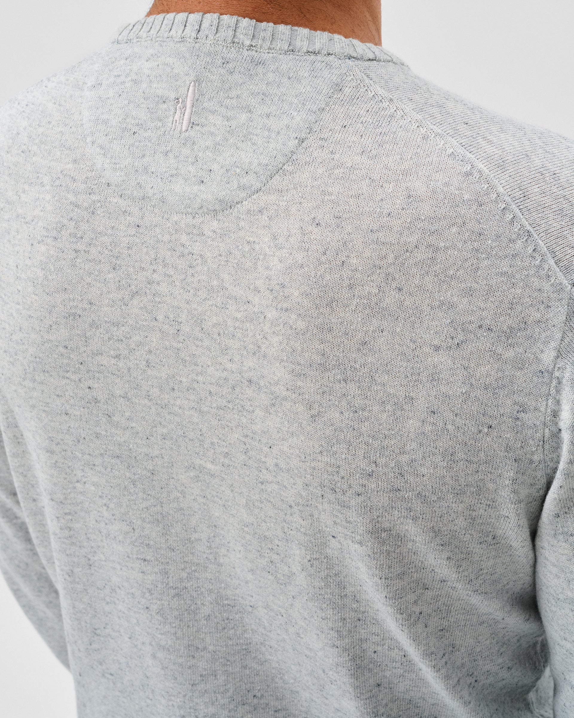 Albus Heathered Linen Blend Crewneck Sweater - Image 3