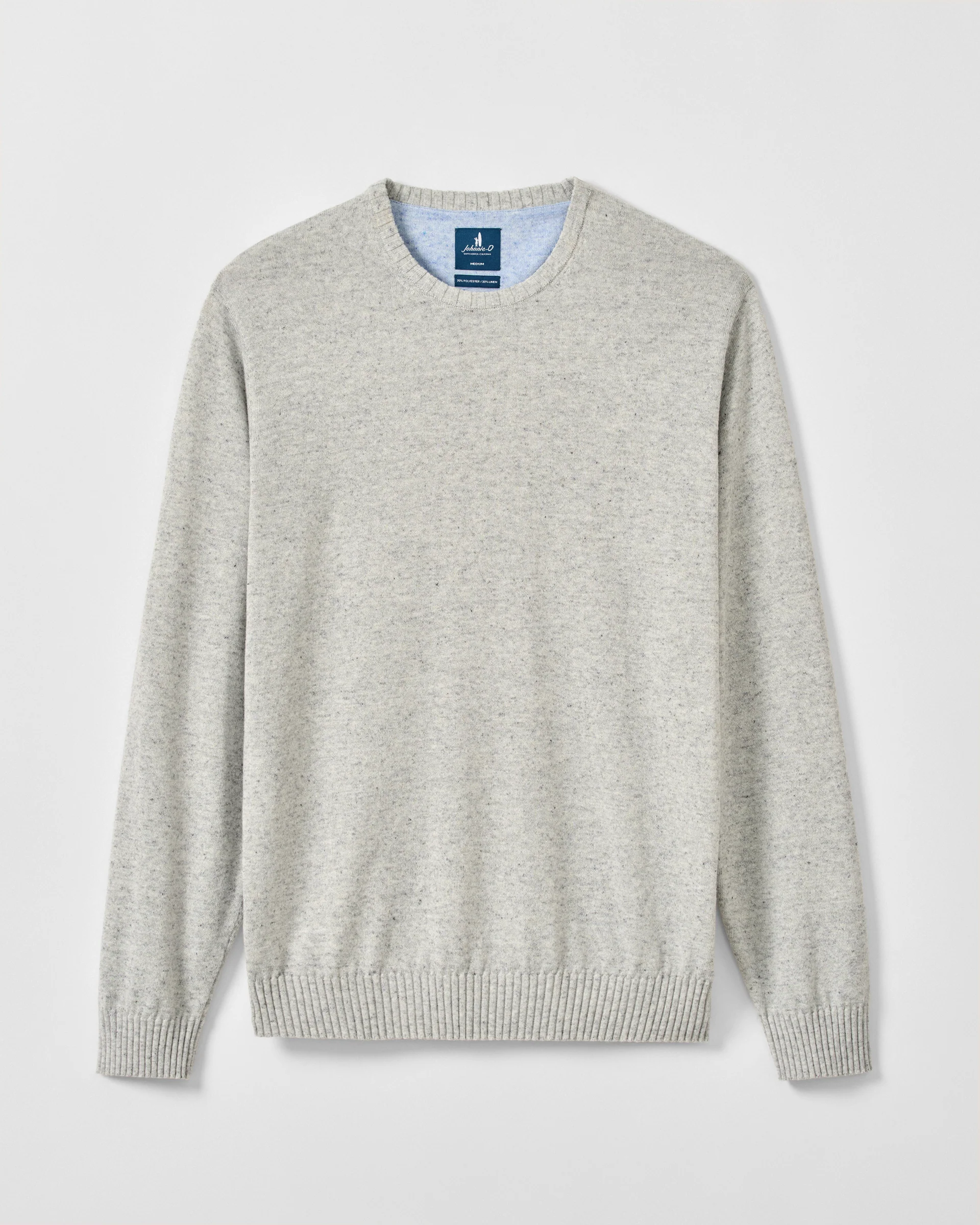 Albus Heathered Linen Blend Crewneck Sweater - Image 4