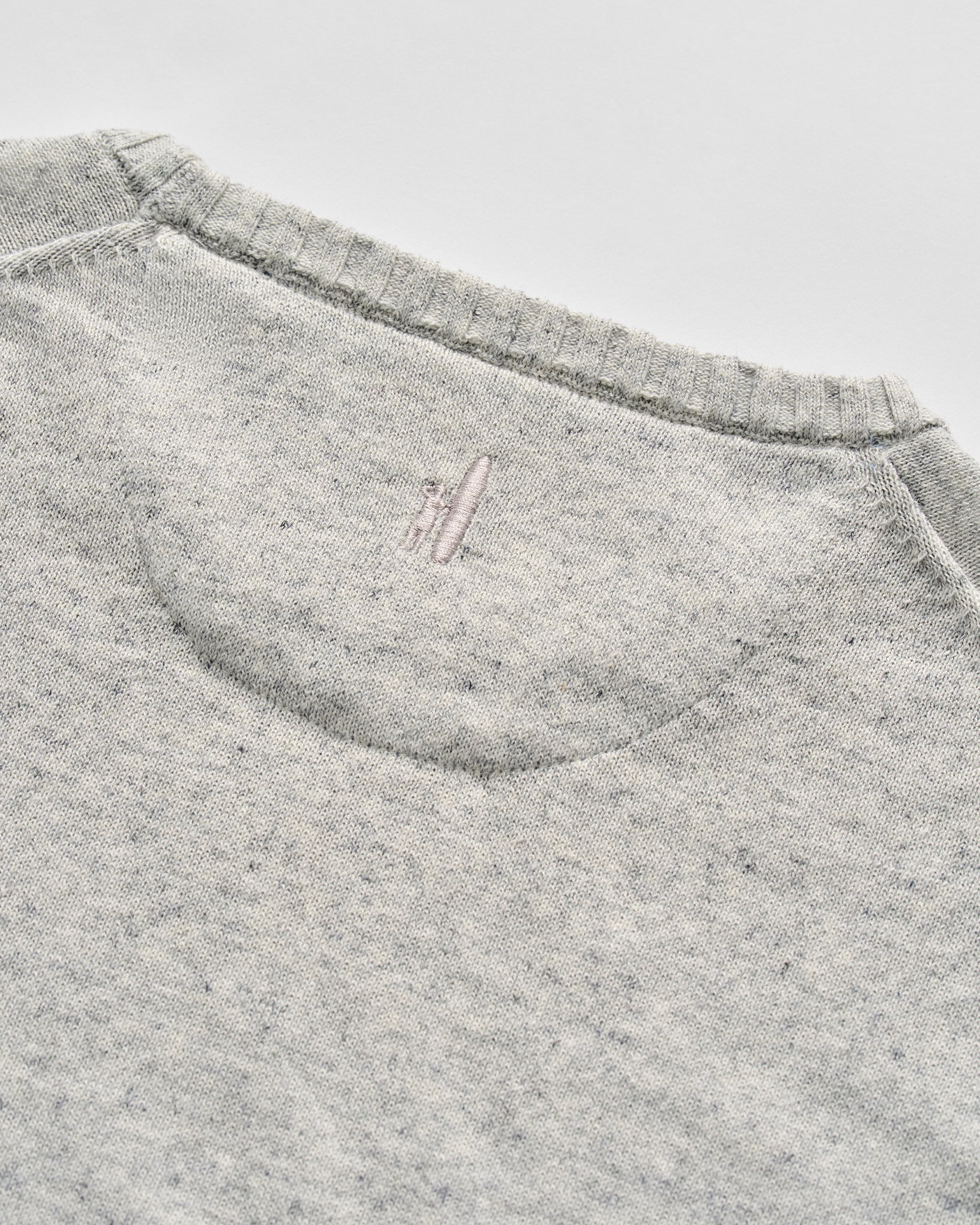 Albus Heathered Linen Blend Crewneck Sweater - Image 6
