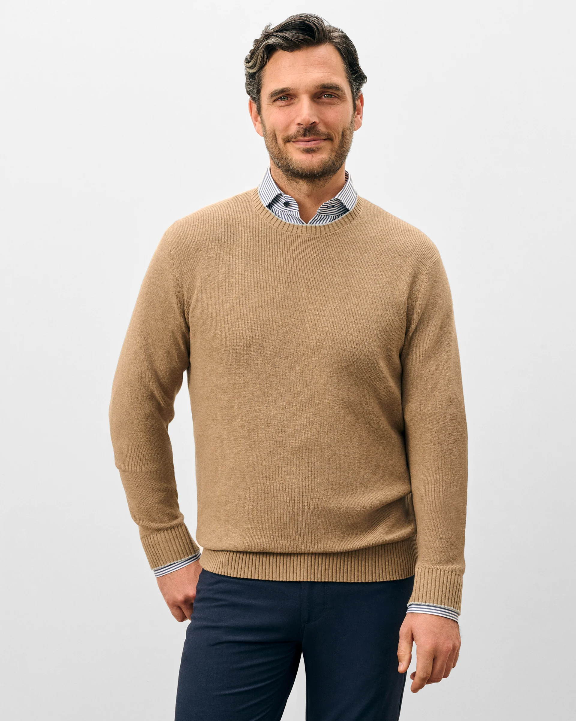 Hatcher Cotton Blend Crewneck Sweater