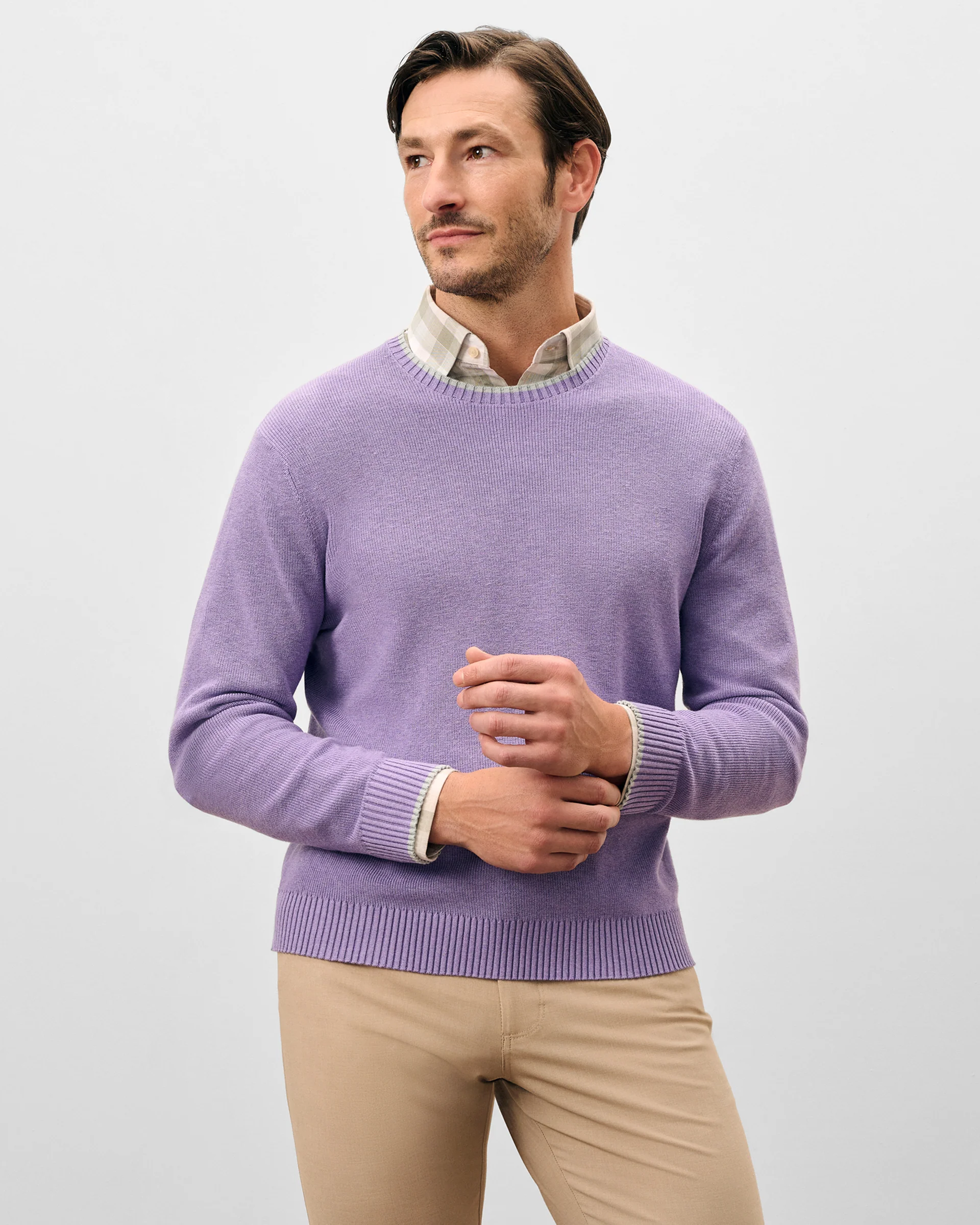 Hatcher Cotton Blend Crewneck Sweater
