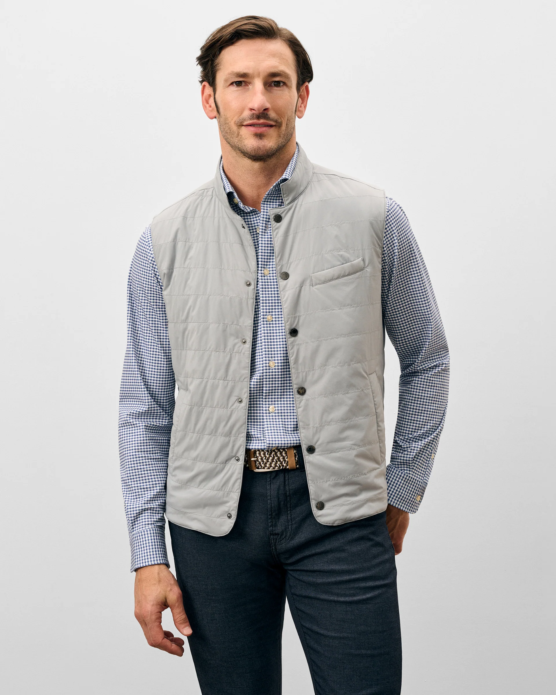 Bauer Snap Front Quilted Vest