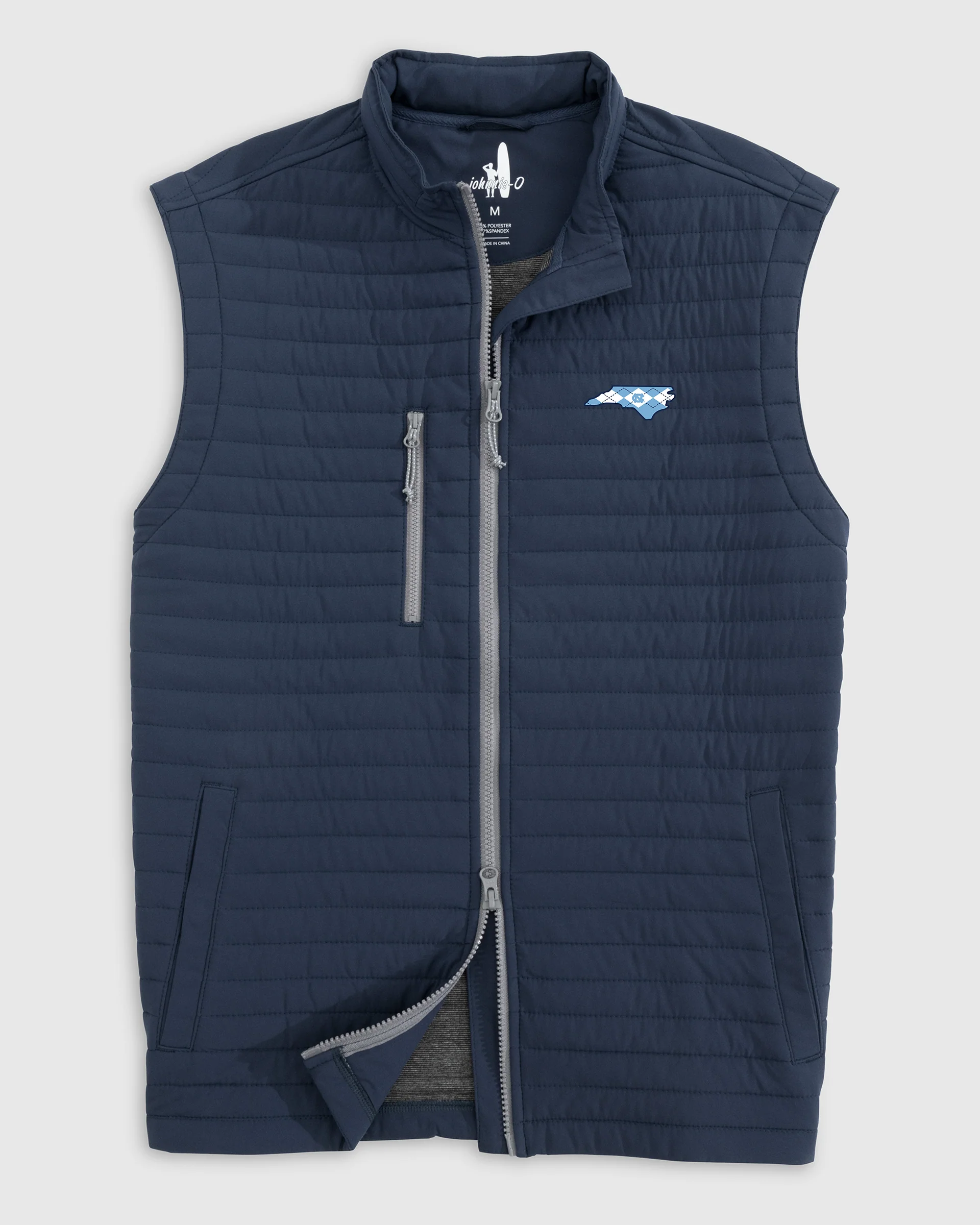 University of North Carolina Crosswind Quilted Performance Vest - Argyle Logo - Image 2