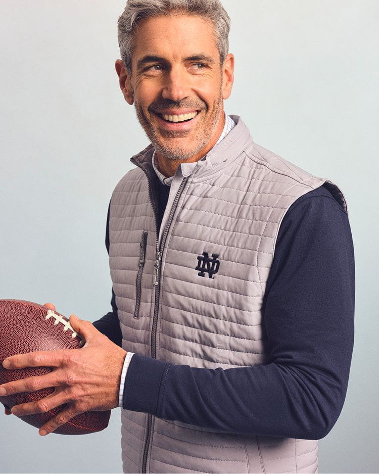 Notre Dame Crosswind Quilted Performance Vest - Image 4