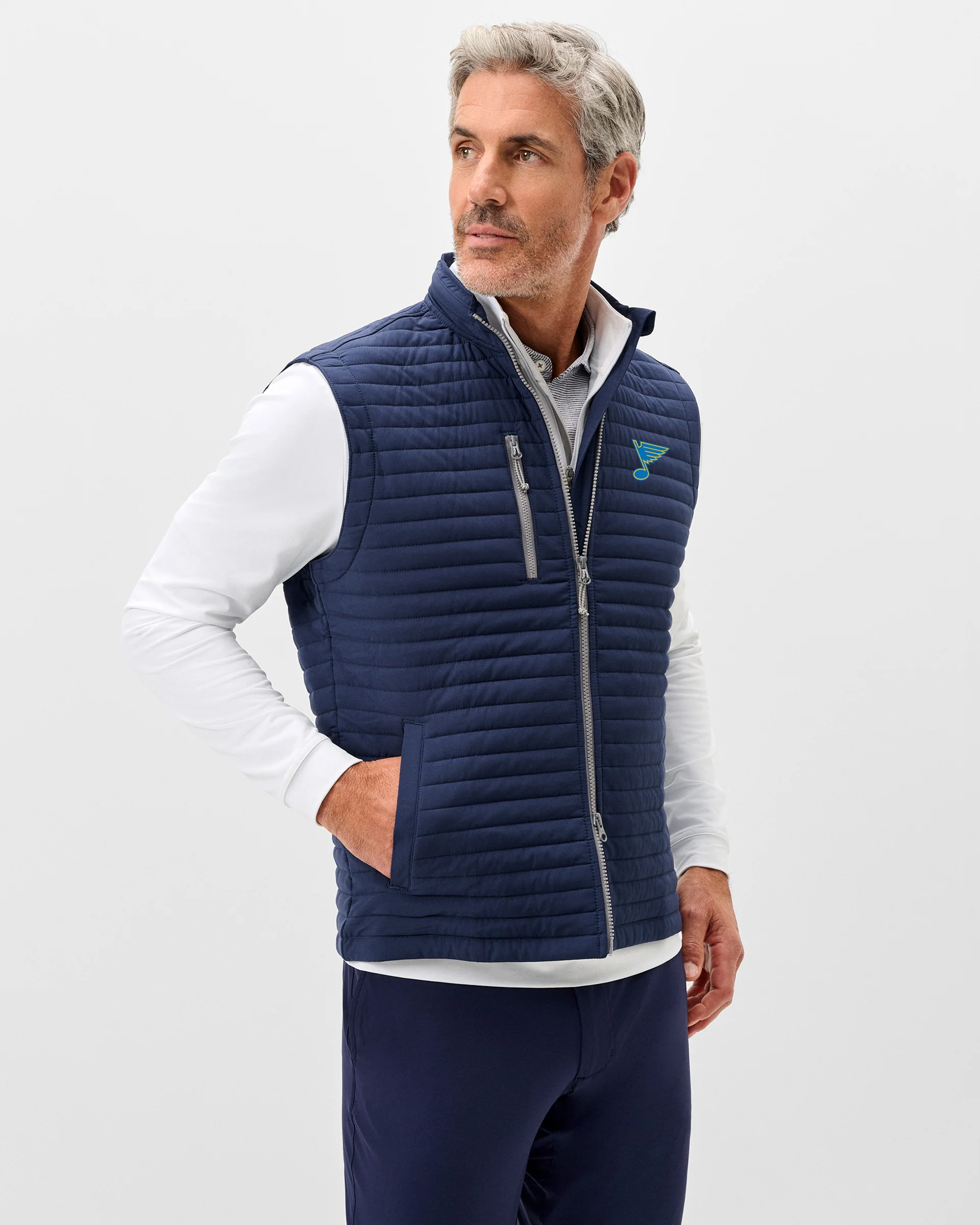 St. Louis Blues Crosswind Quilted Performance Vest - Image 14