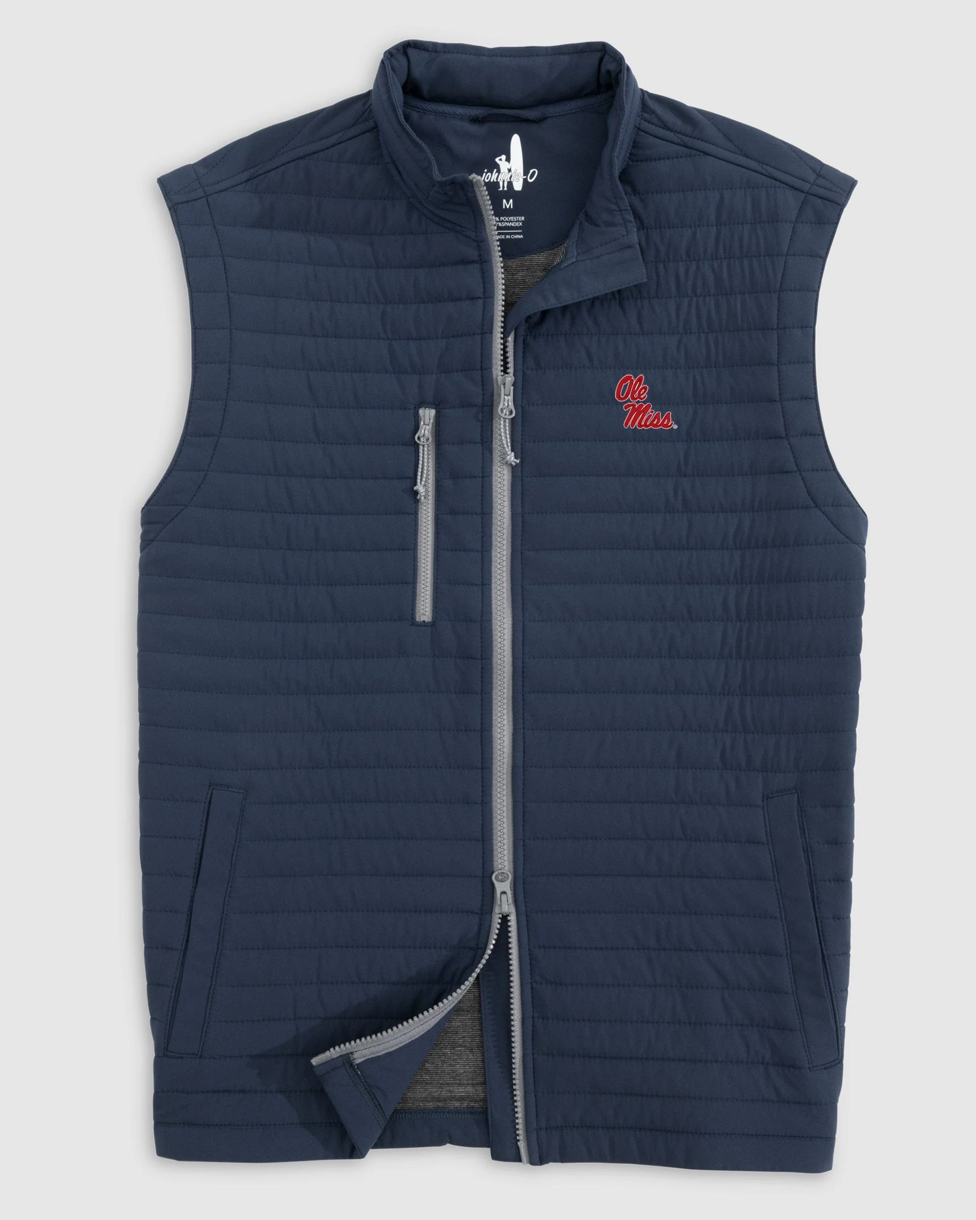 Ole Miss Crosswind Quilted Performance Vest - Stacked Logo - Image 2
