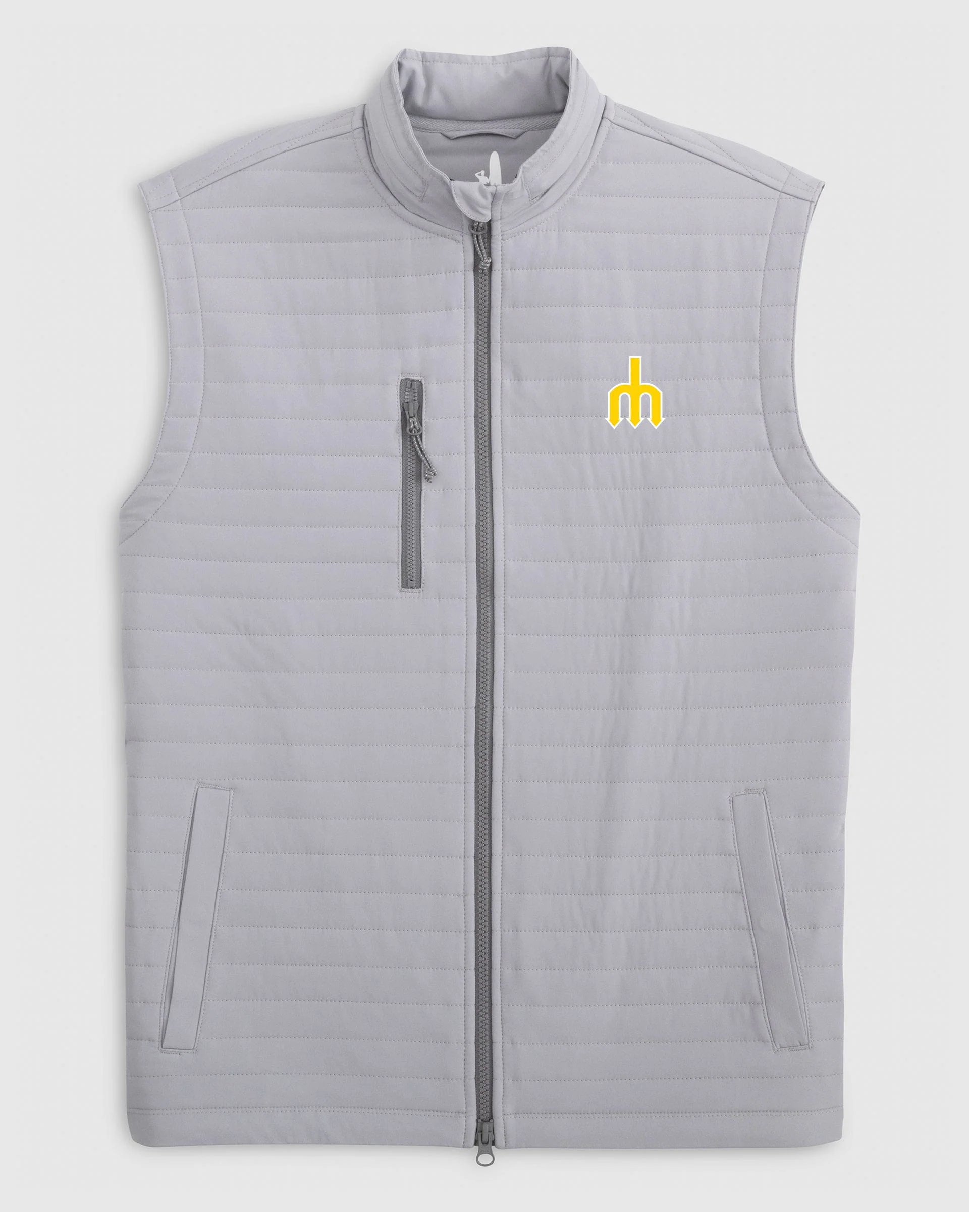 Seattle Mariners Crosswind Quilted Performance Vest - Cooperstown Logo