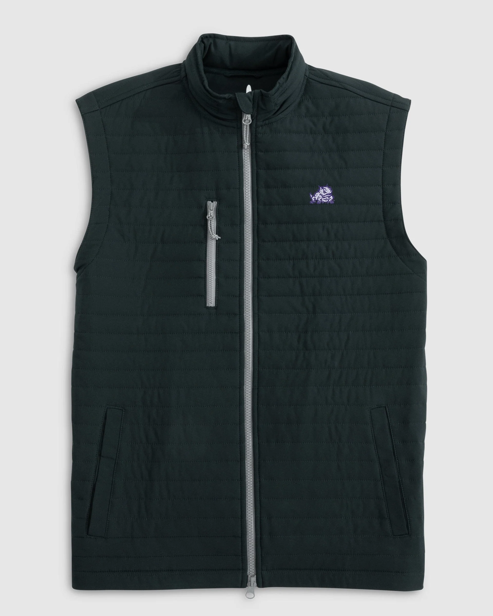 Texas Christian Crosswind Quilted Performance Vest - Horned Frog Logo
