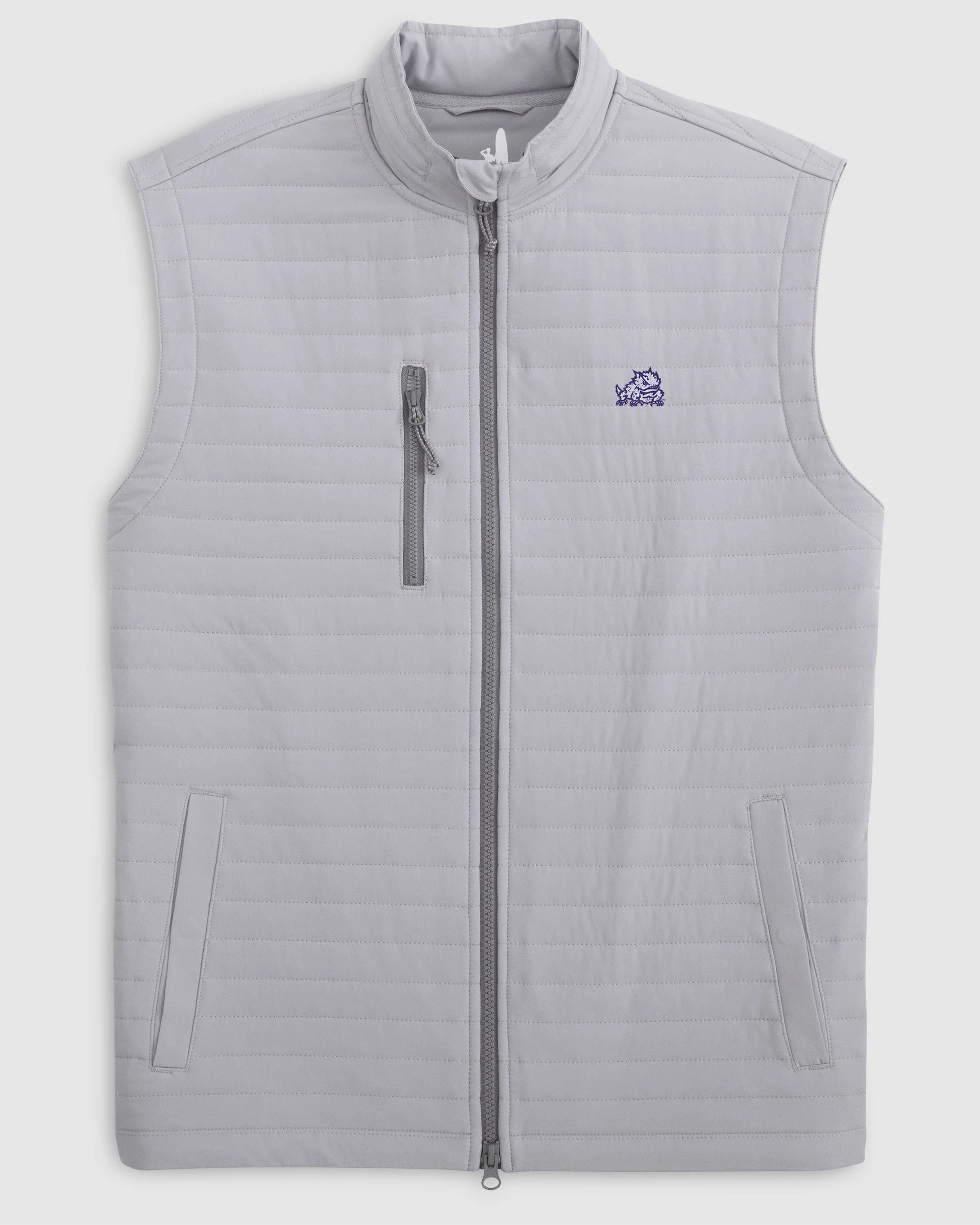 Texas Christian Crosswind Quilted Performance Vest - Horned Frog Logo - Image 2