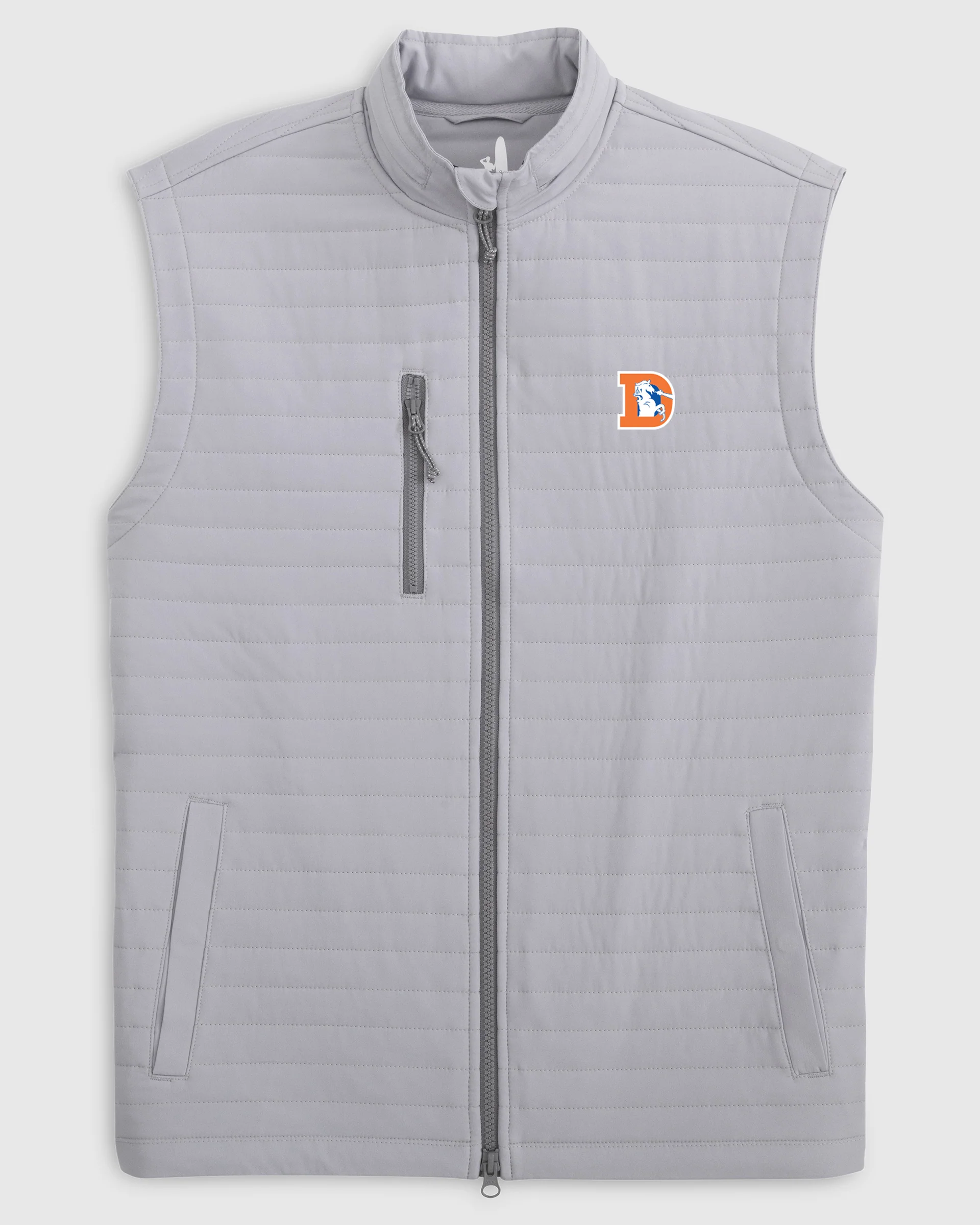 Denver Broncos Crosswind Quilted Performance Vest - Classic Logo