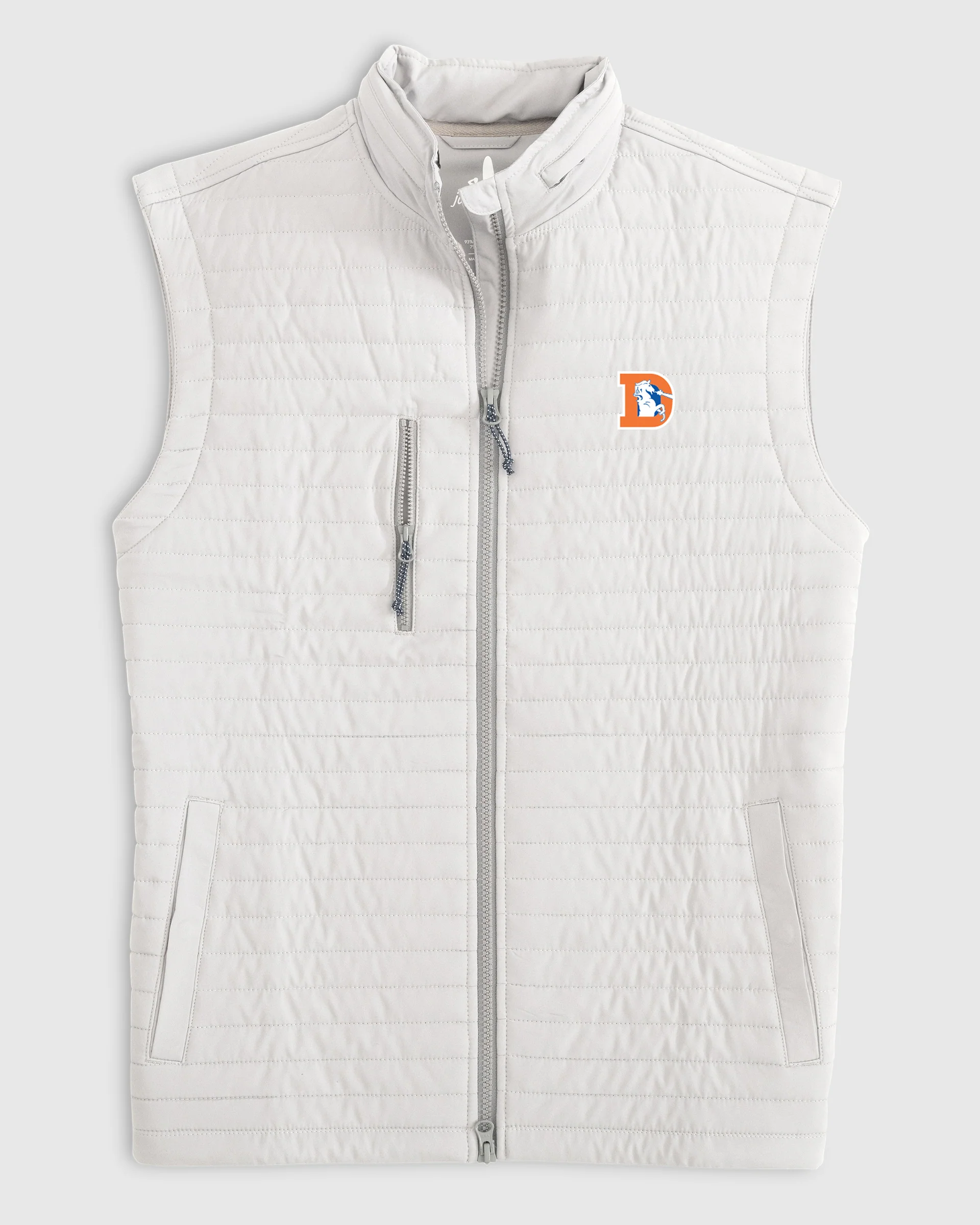 Denver Broncos Crosswind Quilted Performance Vest - Classic Logo - Image 2