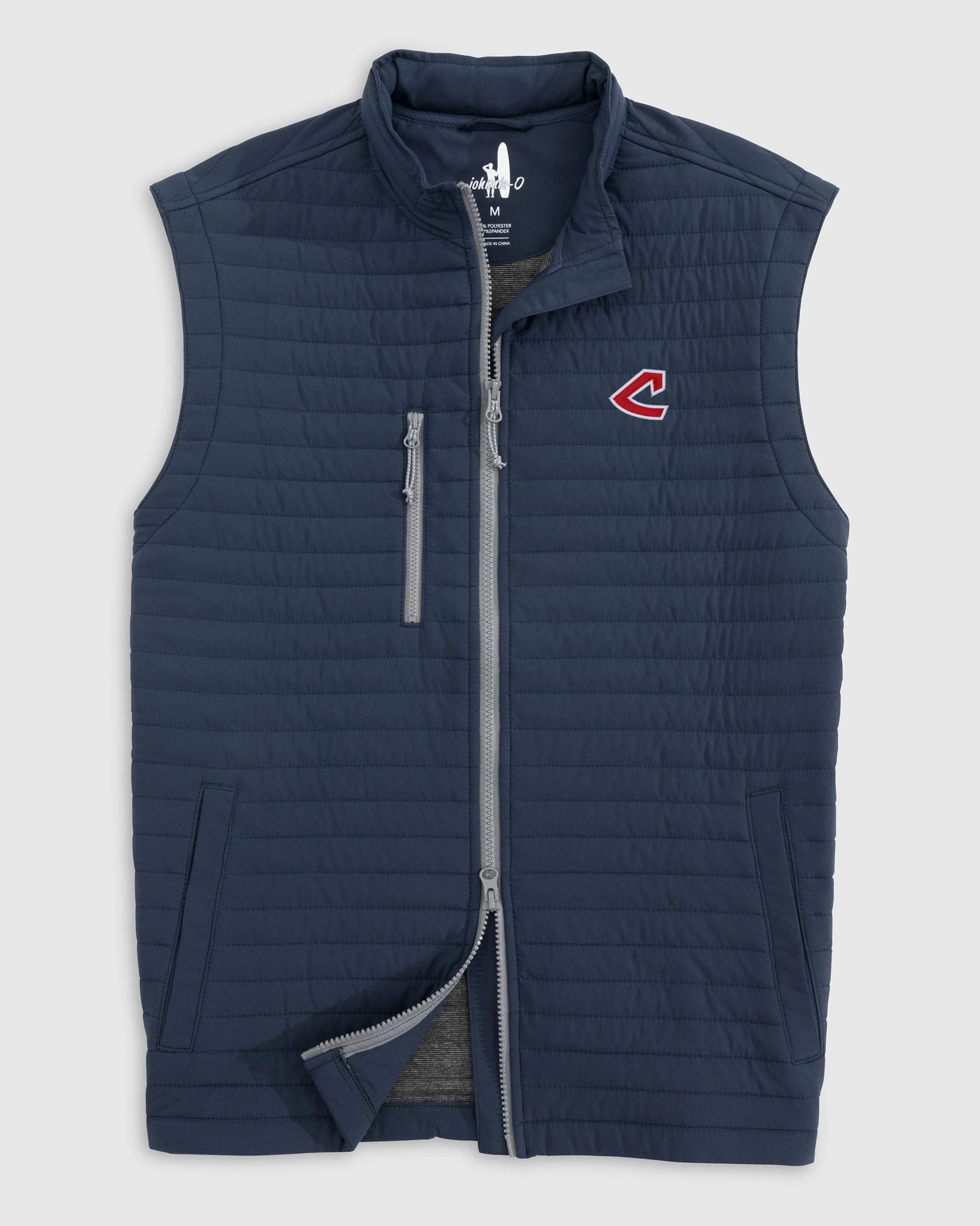 Cleveland Guardians Crosswind Quilted Performance Vest - Cooperstown Logo - Image 2