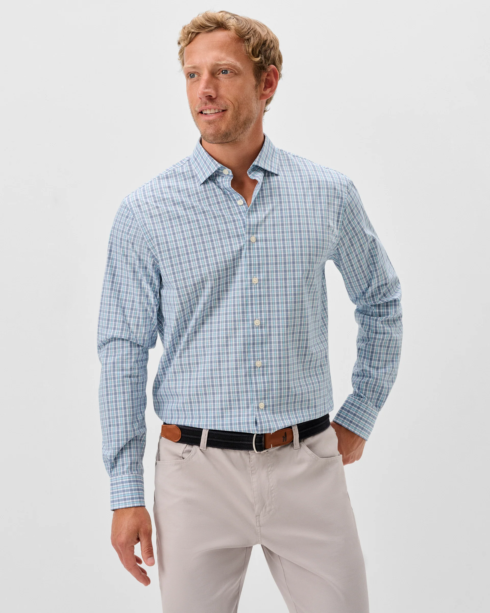 Everyday Performance Button Down Shirt - Morse Plaid