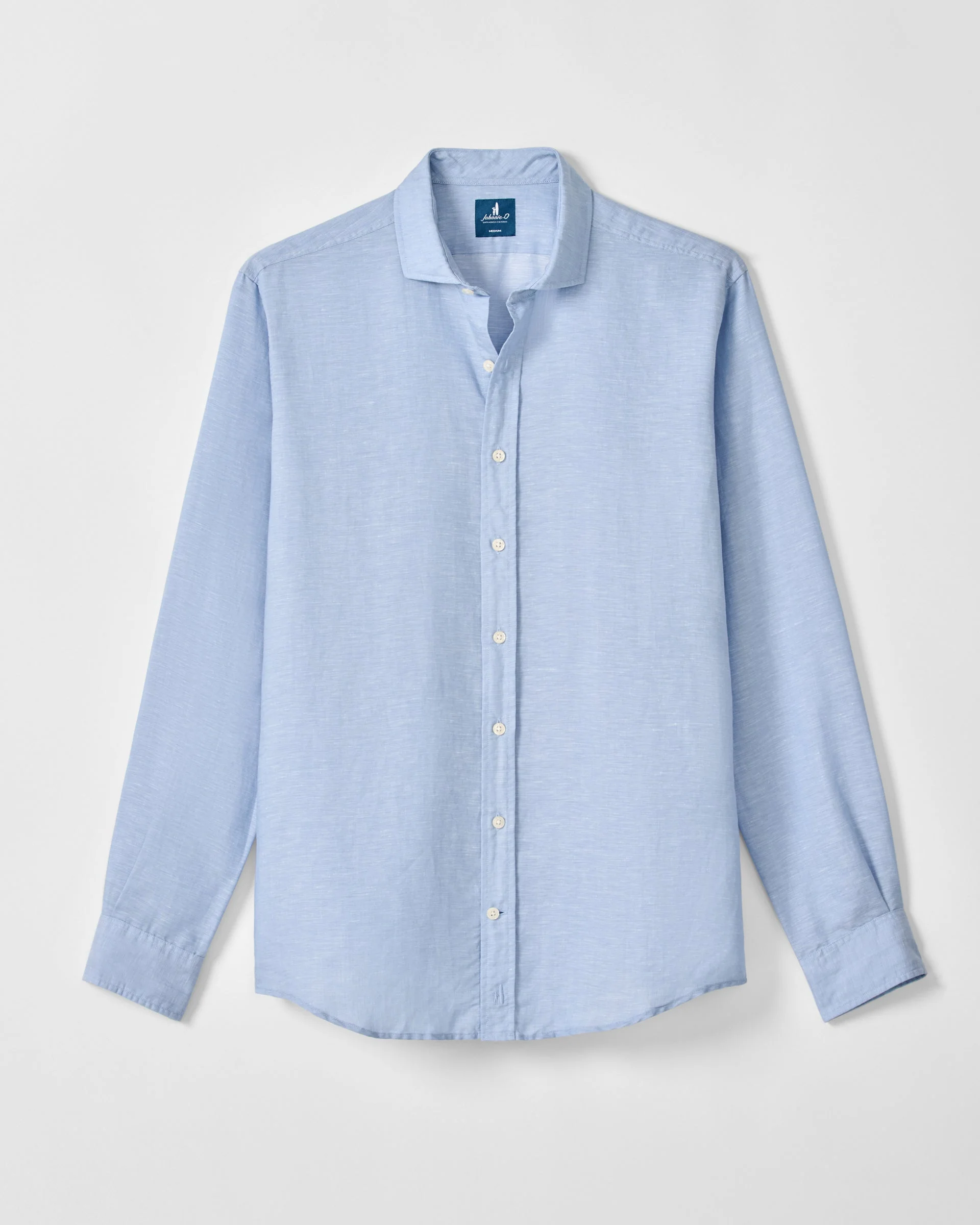 Linen Blend Button Down Shirt - McCarthy Solid - Image 5