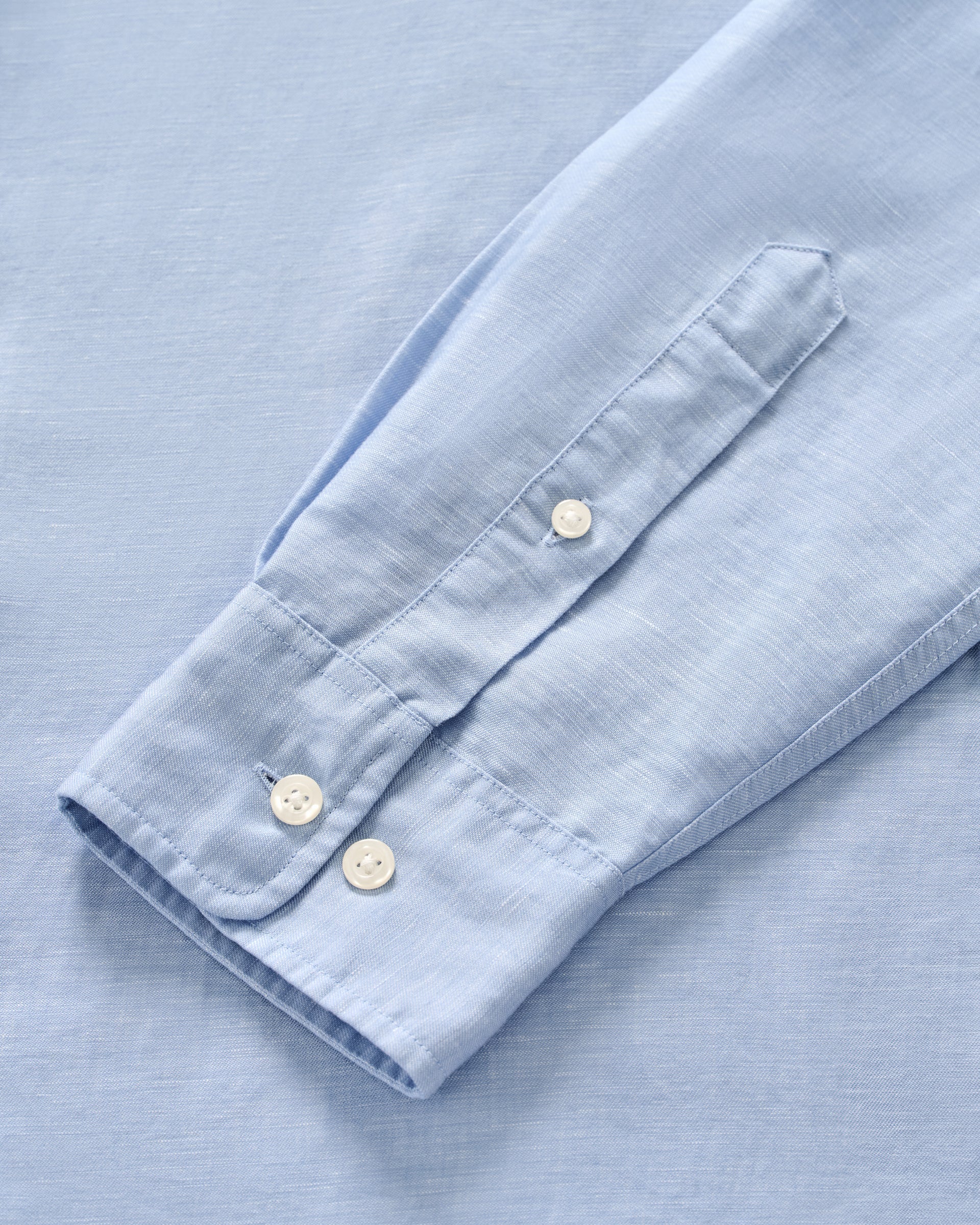 Linen Blend Button Down Shirt - McCarthy Solid - Image 7