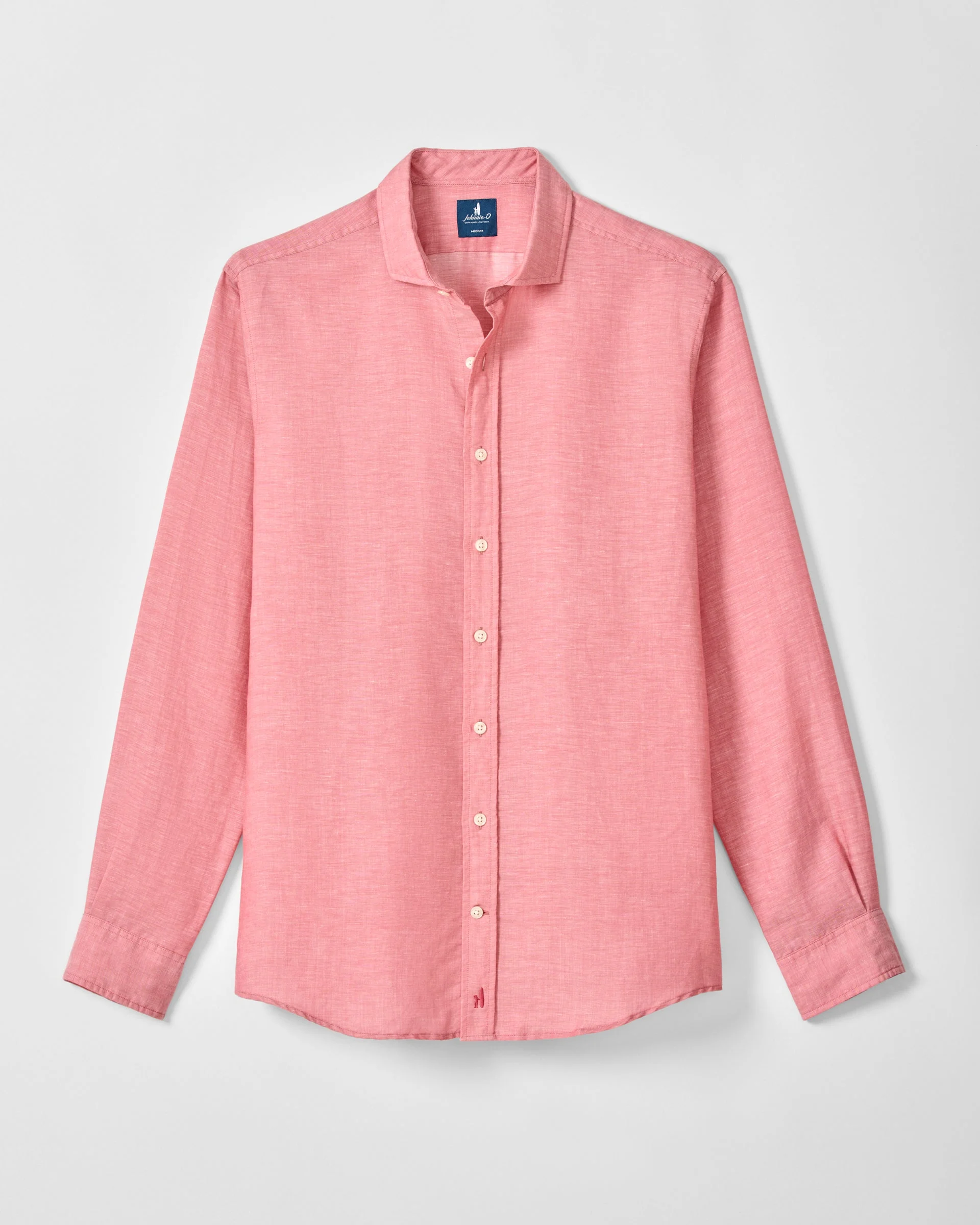 Linen Blend Button Down Shirt - McCarthy Solid - Image 5