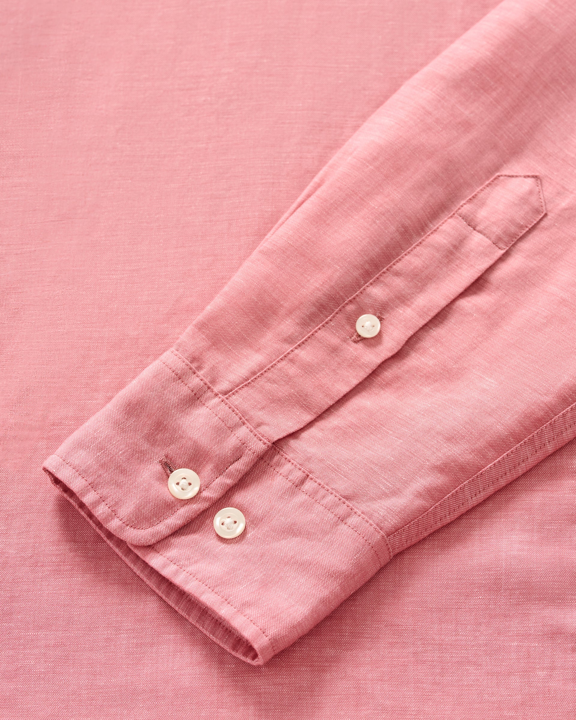 Linen Blend Button Down Shirt - McCarthy Solid - Image 7