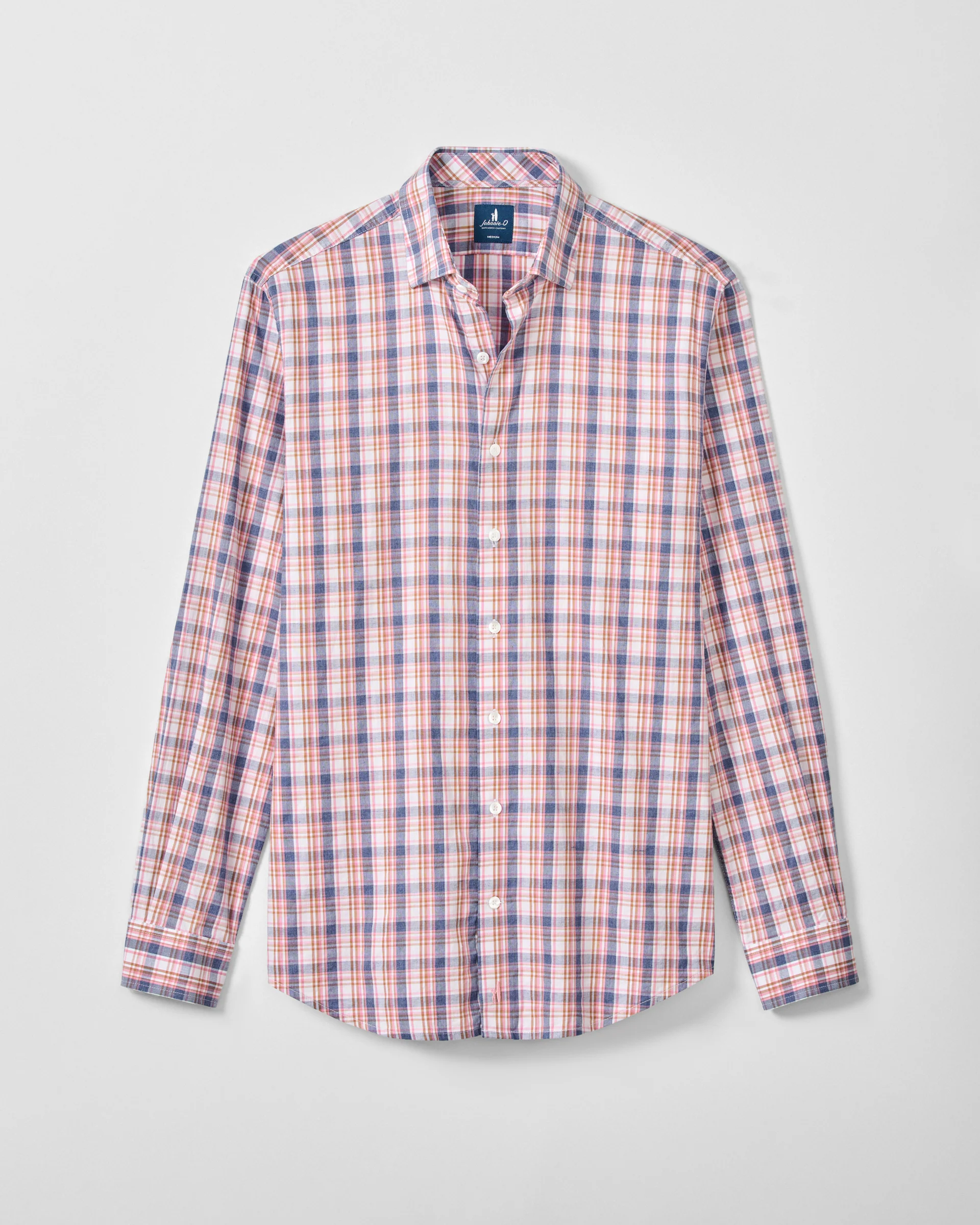Slub Cotton Button Down Shirt - Jordi Plaid - Image 4