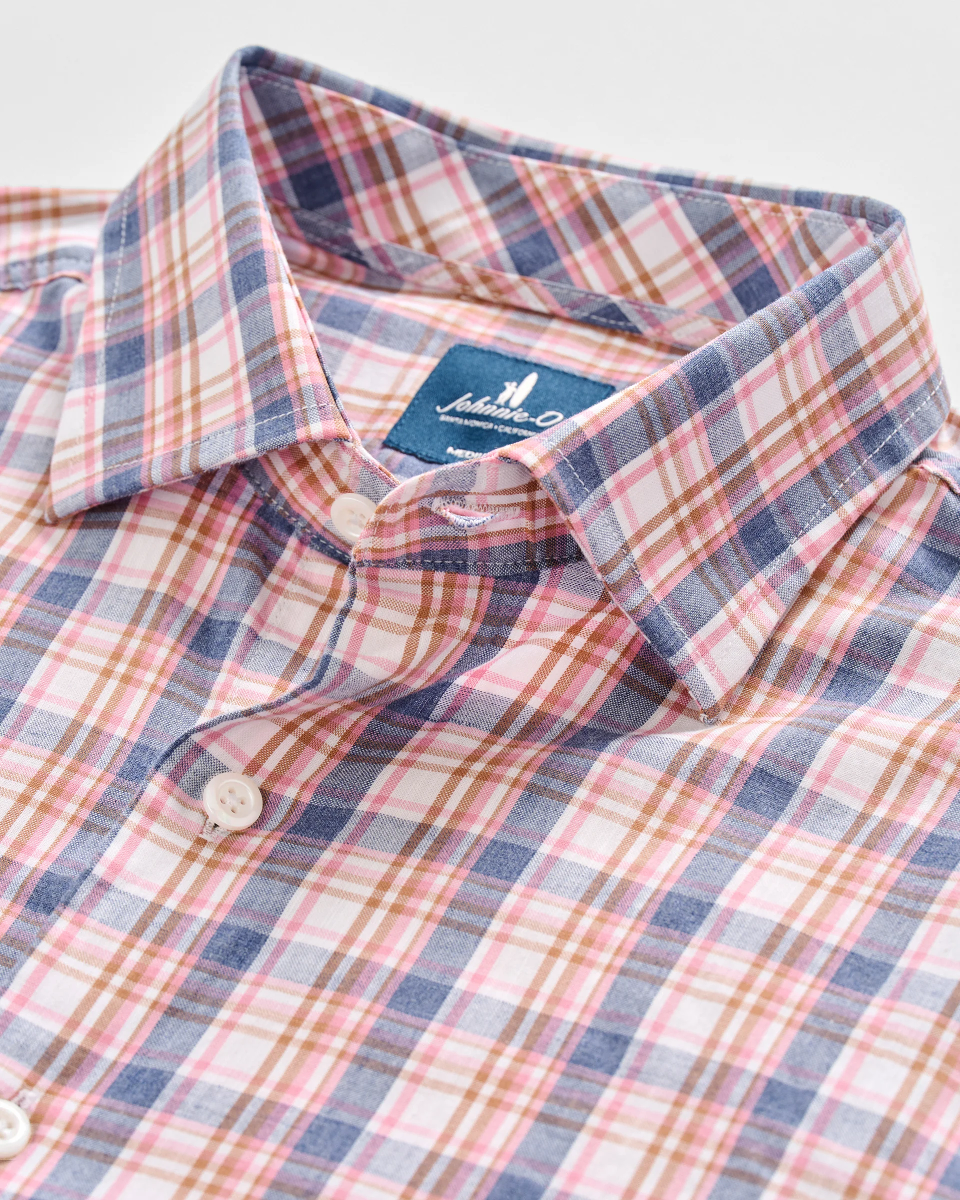 Slub Cotton Button Down Shirt - Jordi Plaid - Image 6
