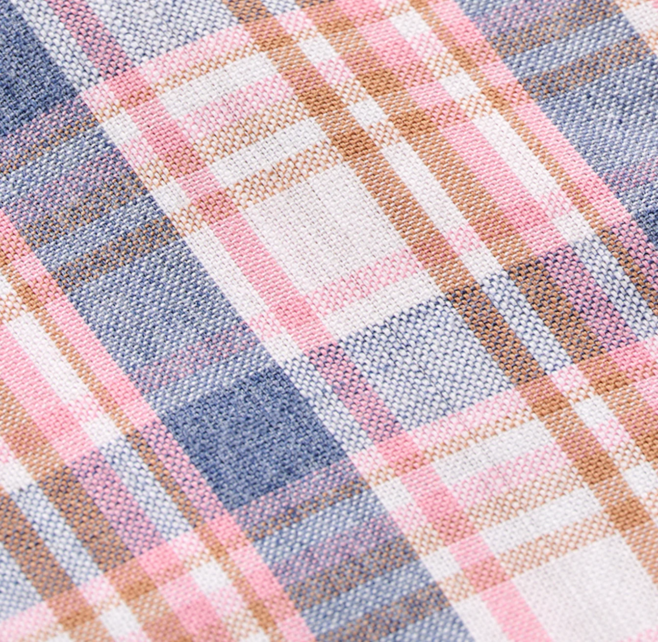 Slub Cotton Button Down Shirt - Jordi Plaid - Image 9