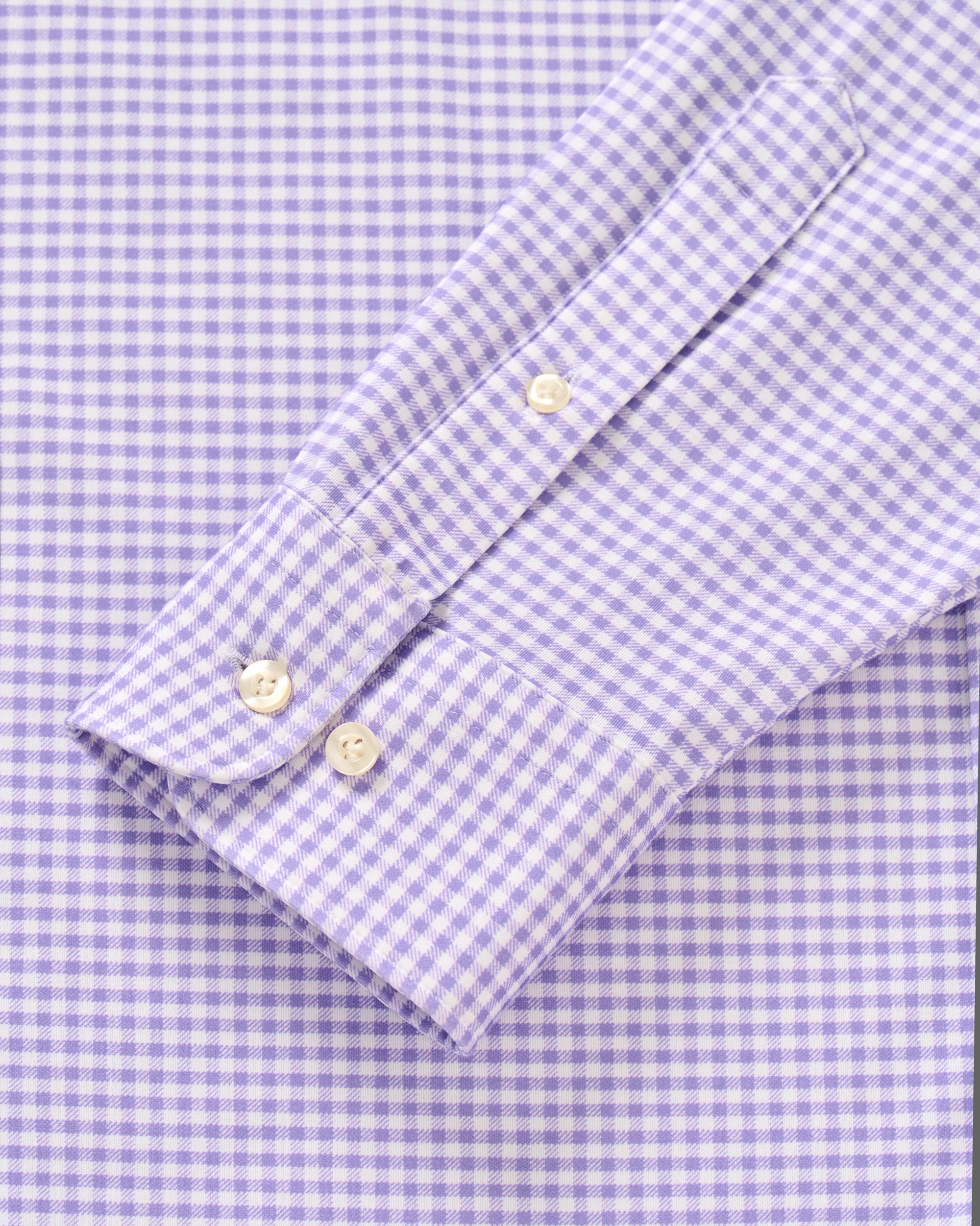 Fine Pique Knit Button Down Shirt - Albro Check - Image 7