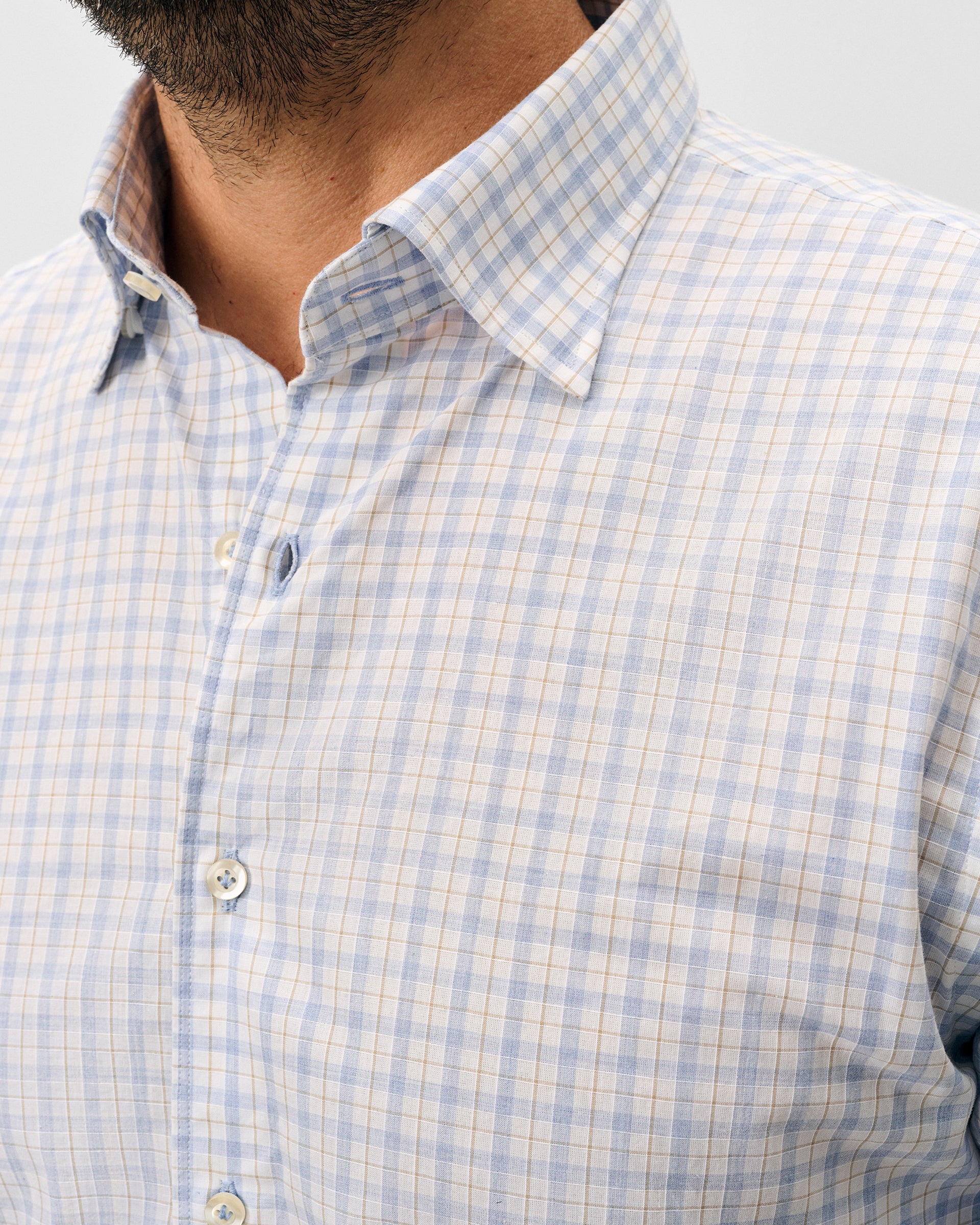 Cotton Button Down Shirt - Trauber Tattersall - Image 2