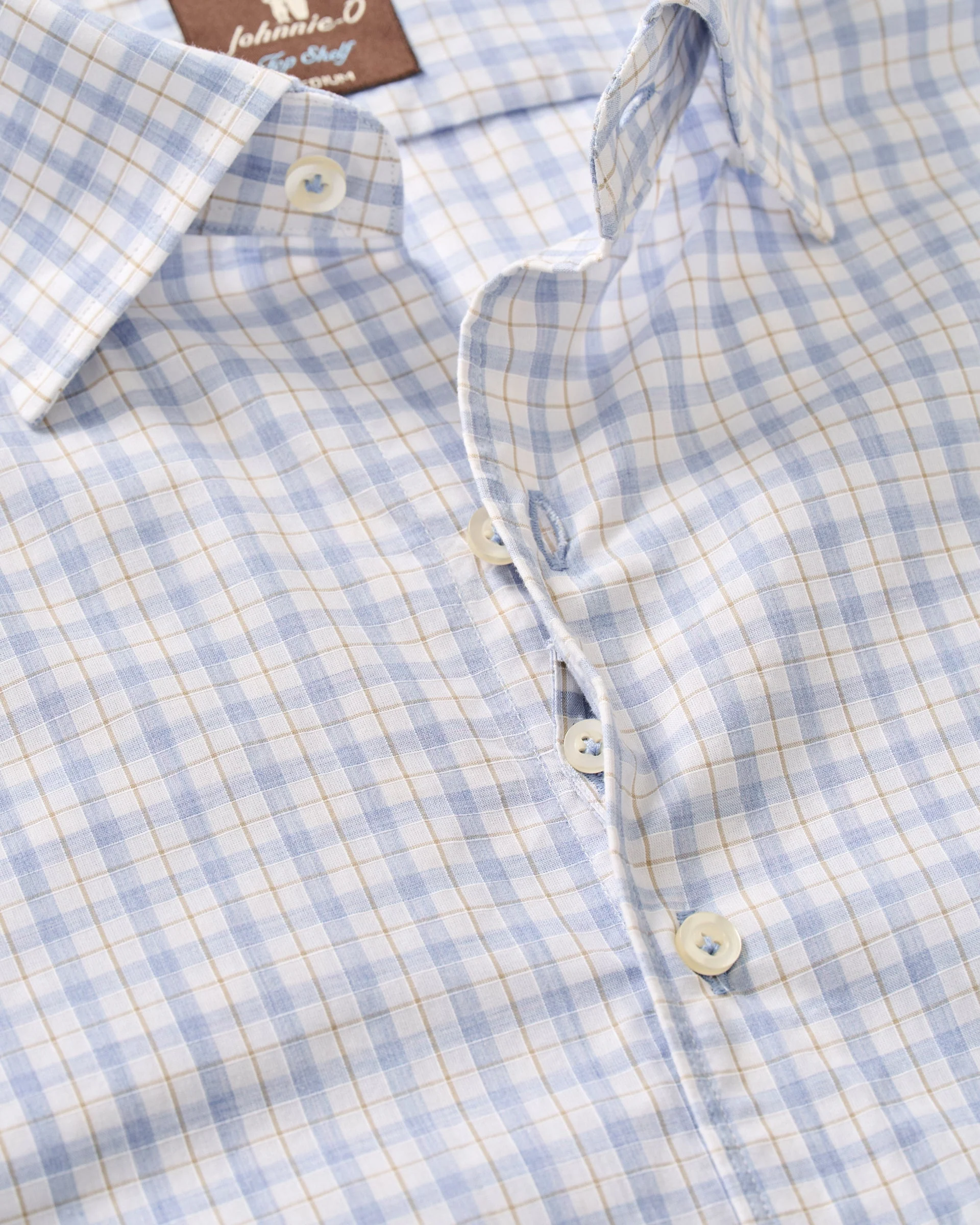 Cotton Button Down Shirt - Trauber Tattersall - Image 7