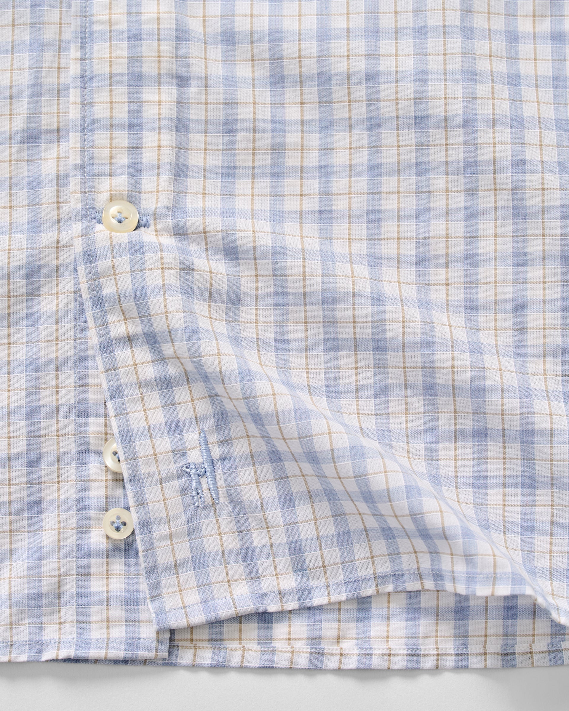 Cotton Button Down Shirt - Trauber Tattersall - Image 9