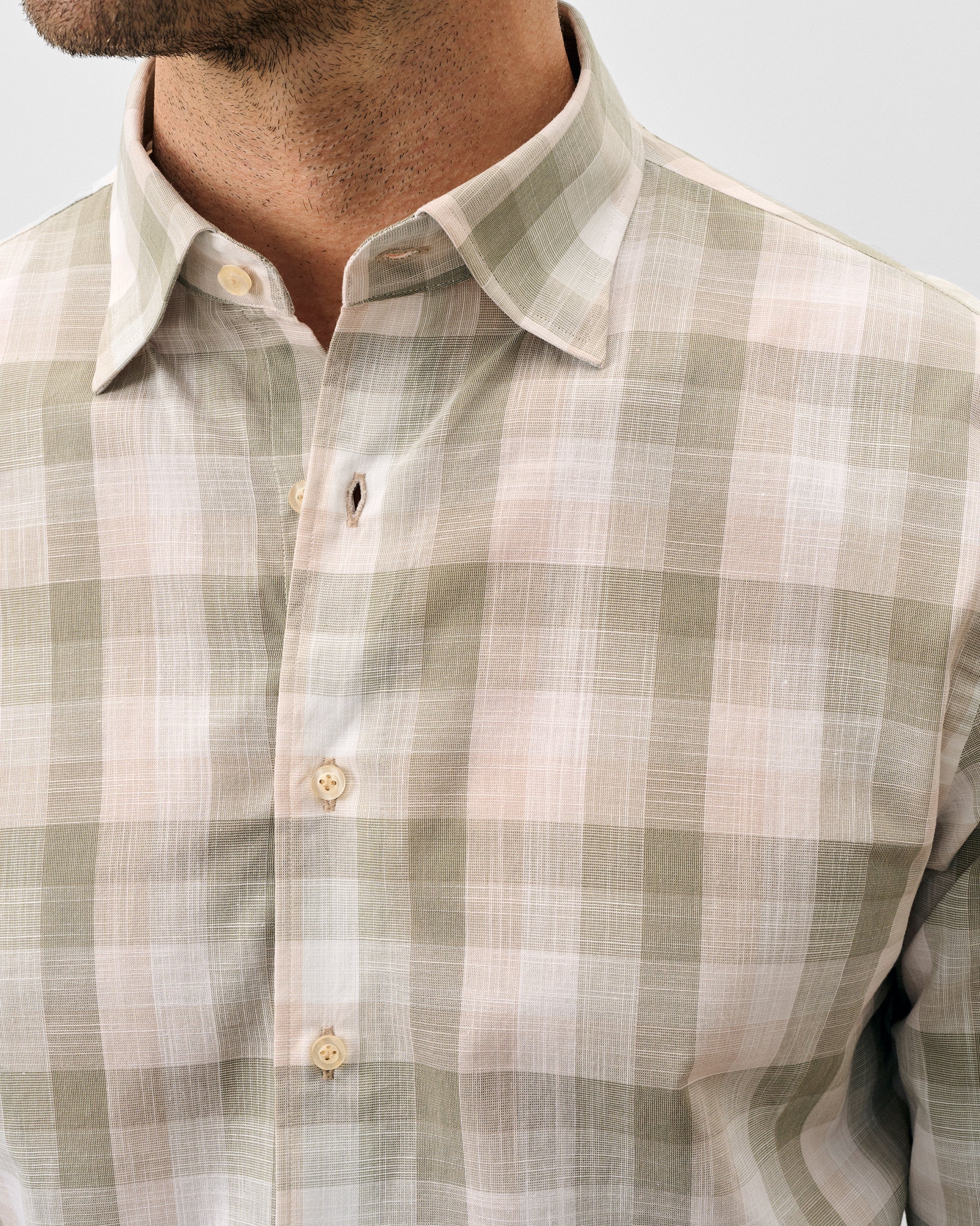 Cotton Button Down Shirt - Umstead Plaid - Image 2
