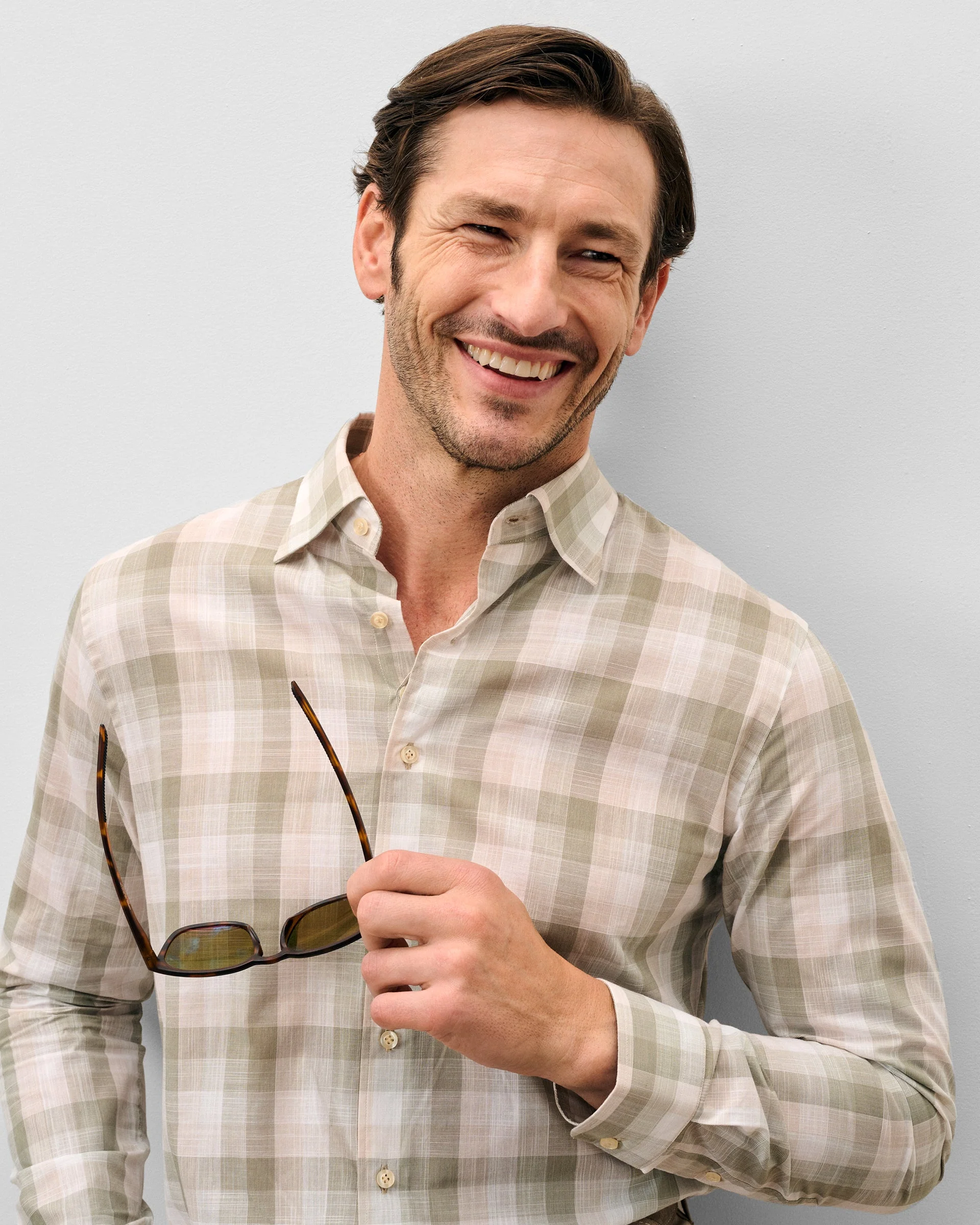 Cotton Button Down Shirt - Umstead Plaid - Image 5