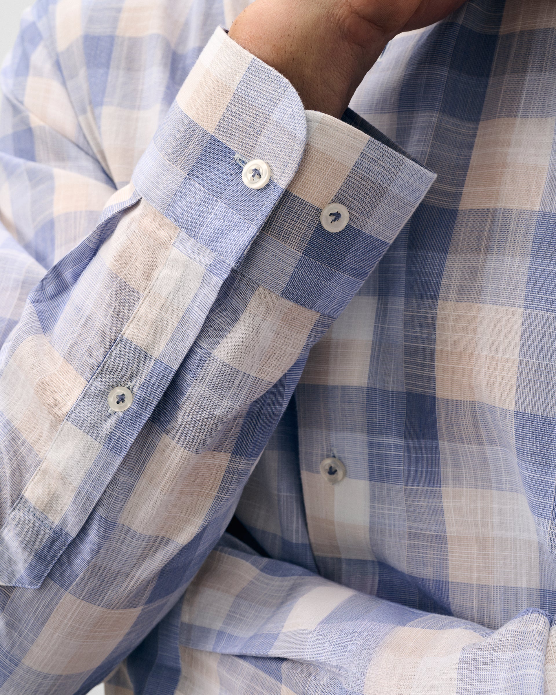 Cotton Button Down Shirt - Umstead Plaid - Image 3