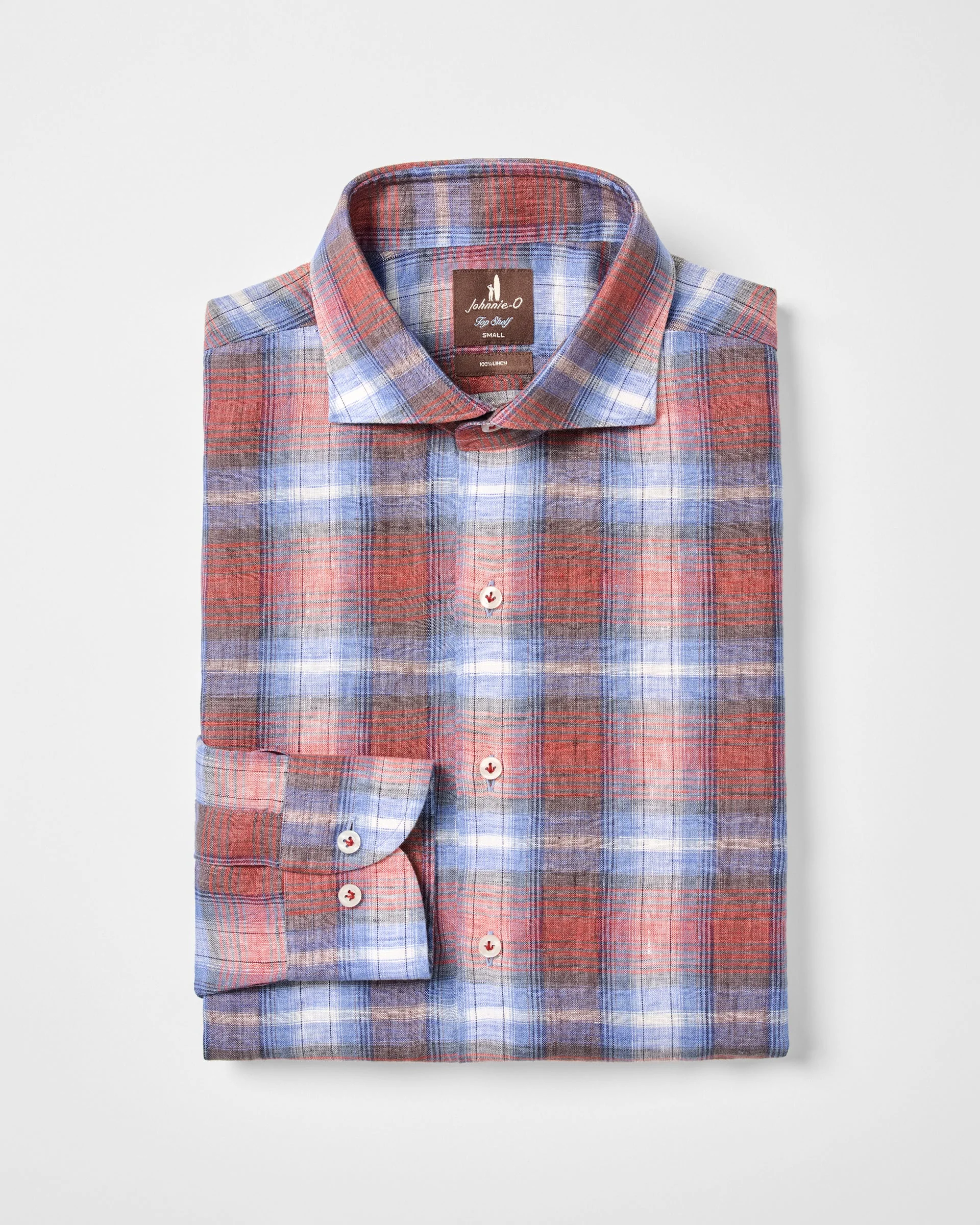 Linen Button Down Shirt - Dempsey Plaid - Image 5