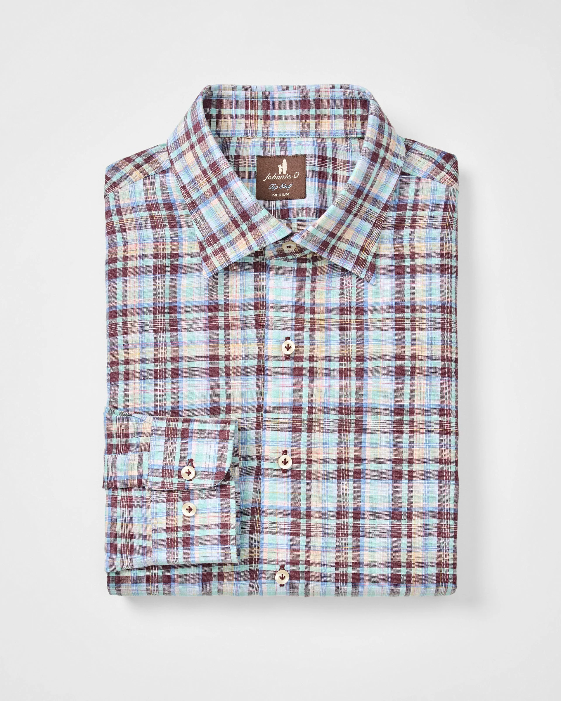 Linen Button Down Shirt - Sunderland Plaid - Image 4