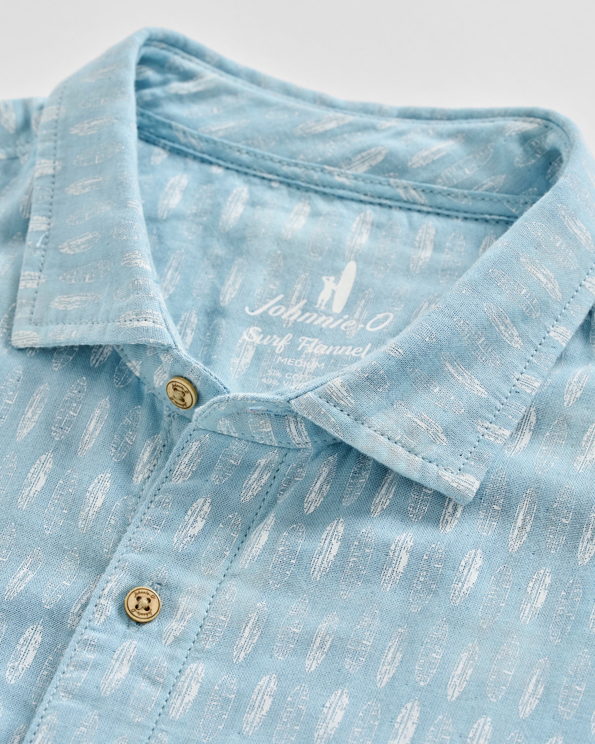 "Surf Flannel" Short Sleeve Button Down Shirt - Beachley Printed Double Face - Image 7