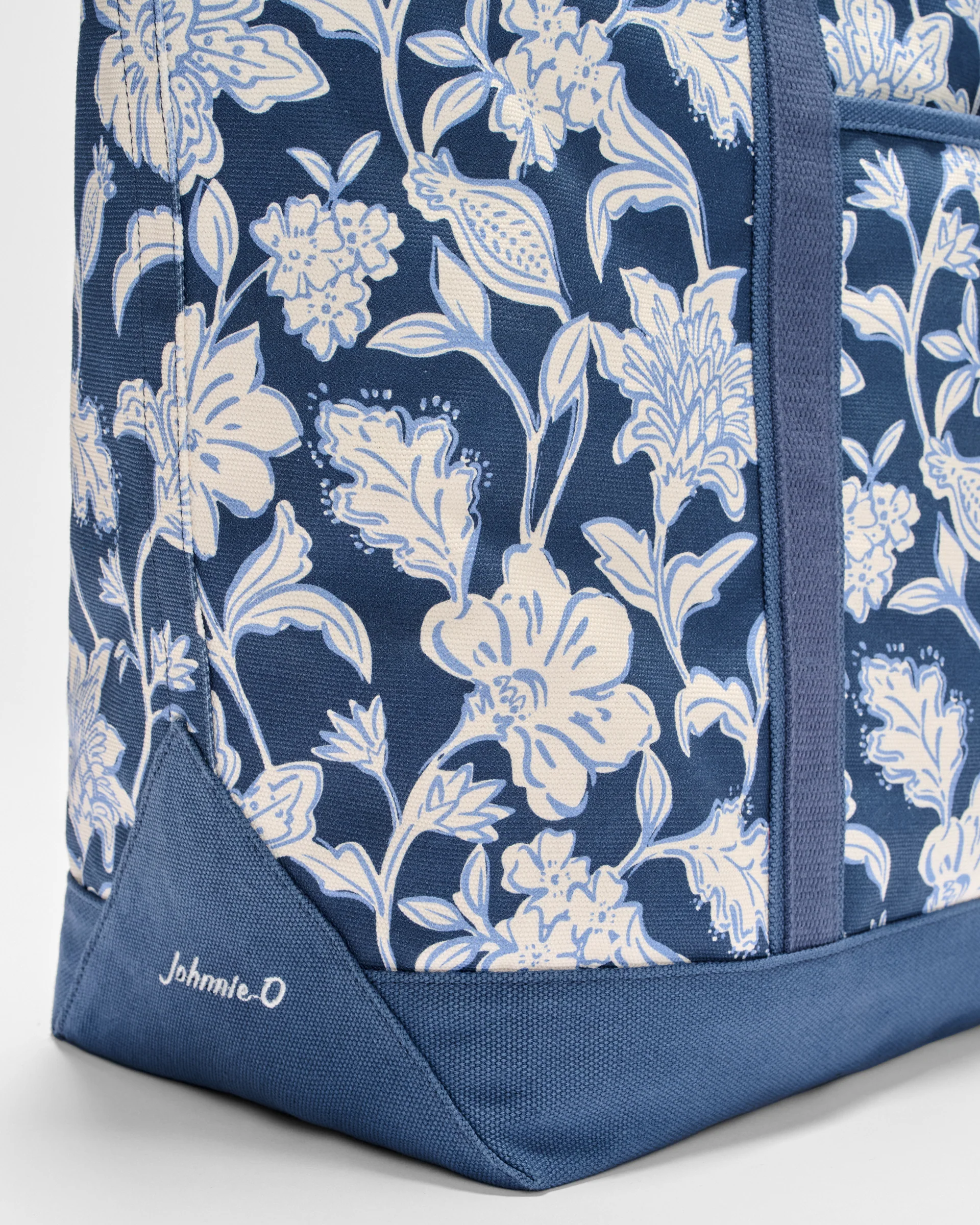 Floral Printed Zip-Top Tote - Image 3