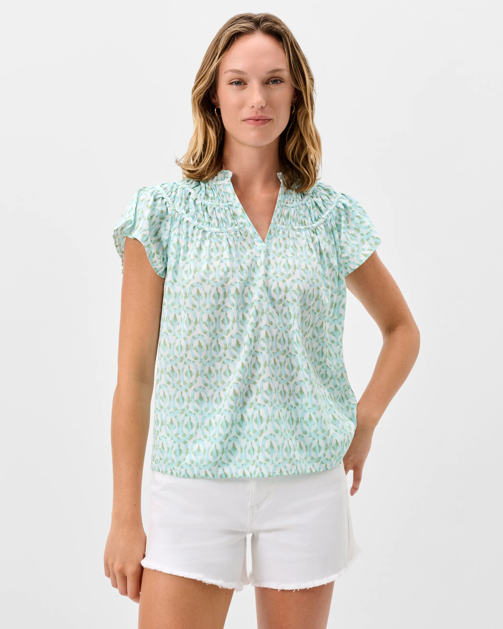 Coleen Printed Blouse