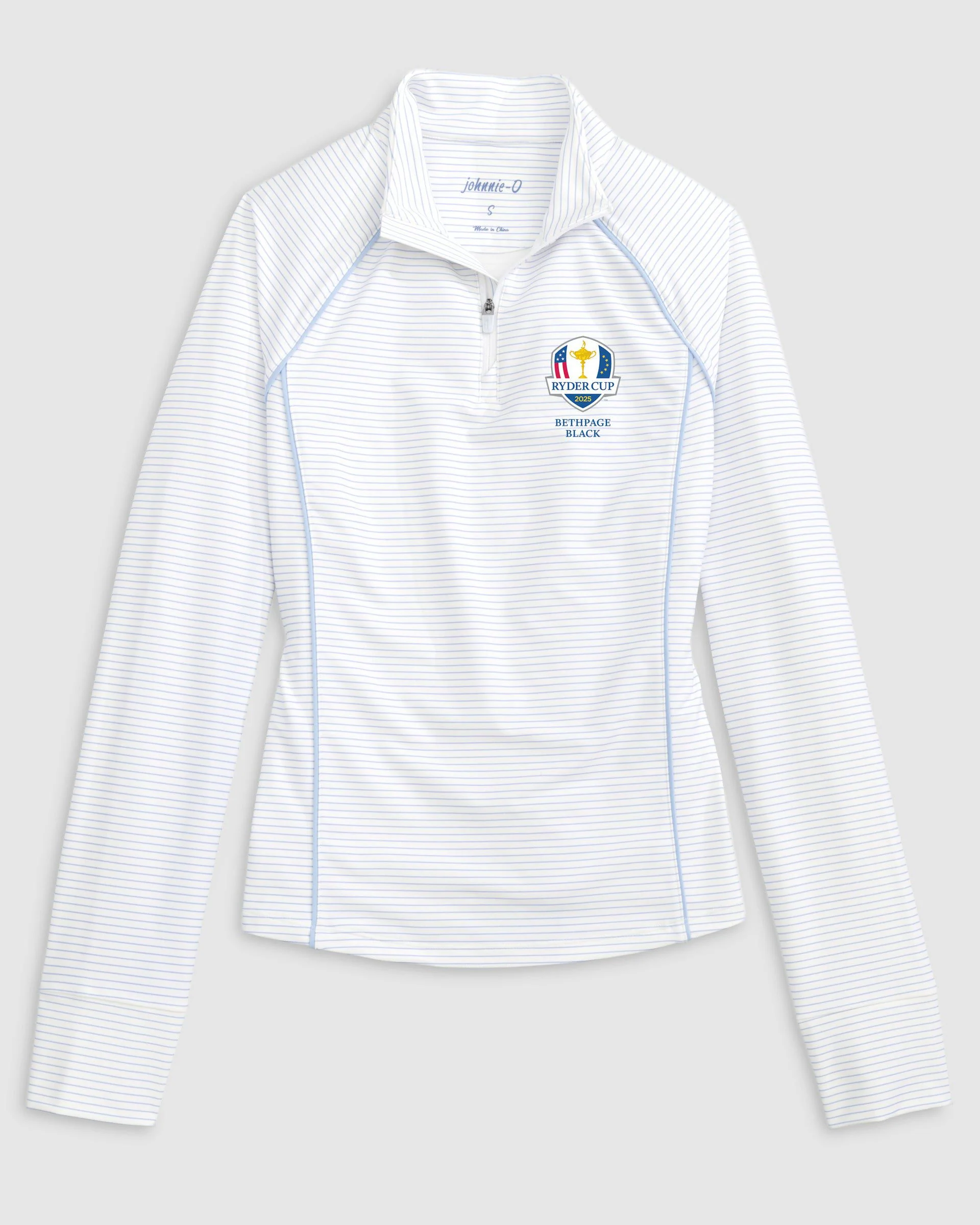 Women's Ryder Cup Jasmine Striped Performance 1/4 Zip - Image 3