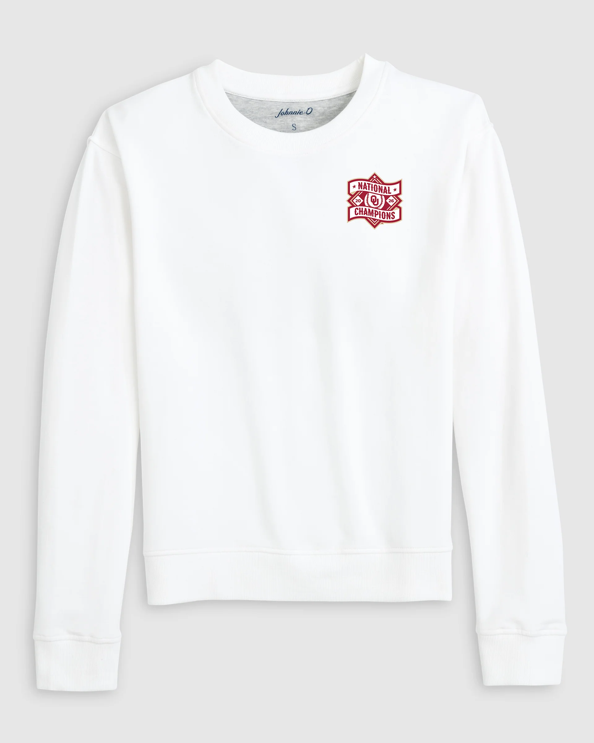Women's University of Oklahoma Penny Crewneck Sweatshirt - Men's College World Series Champions Logo