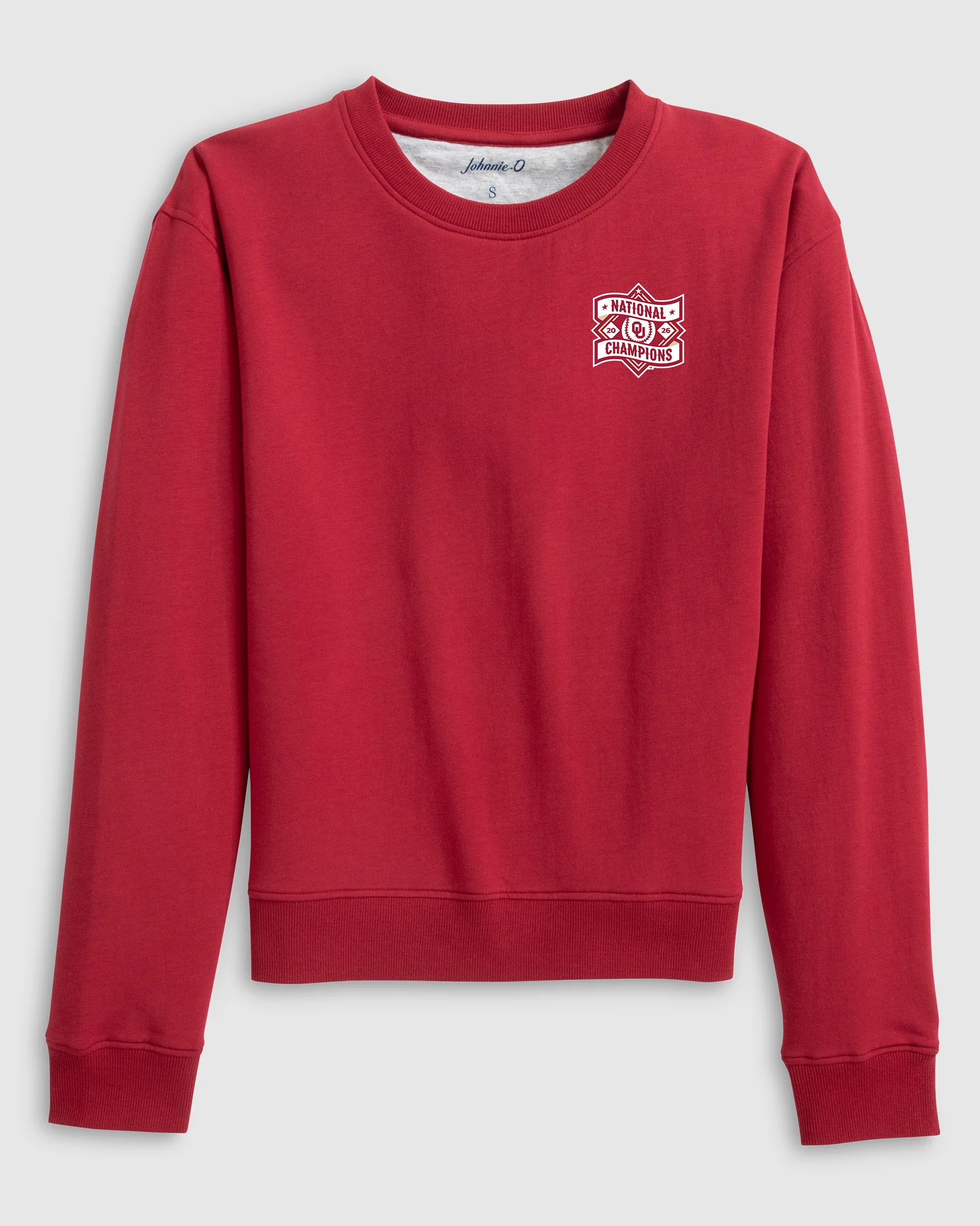 Women's University of Oklahoma Penny Crewneck Sweatshirt - Men's College World Series Champions Logo - Image 2