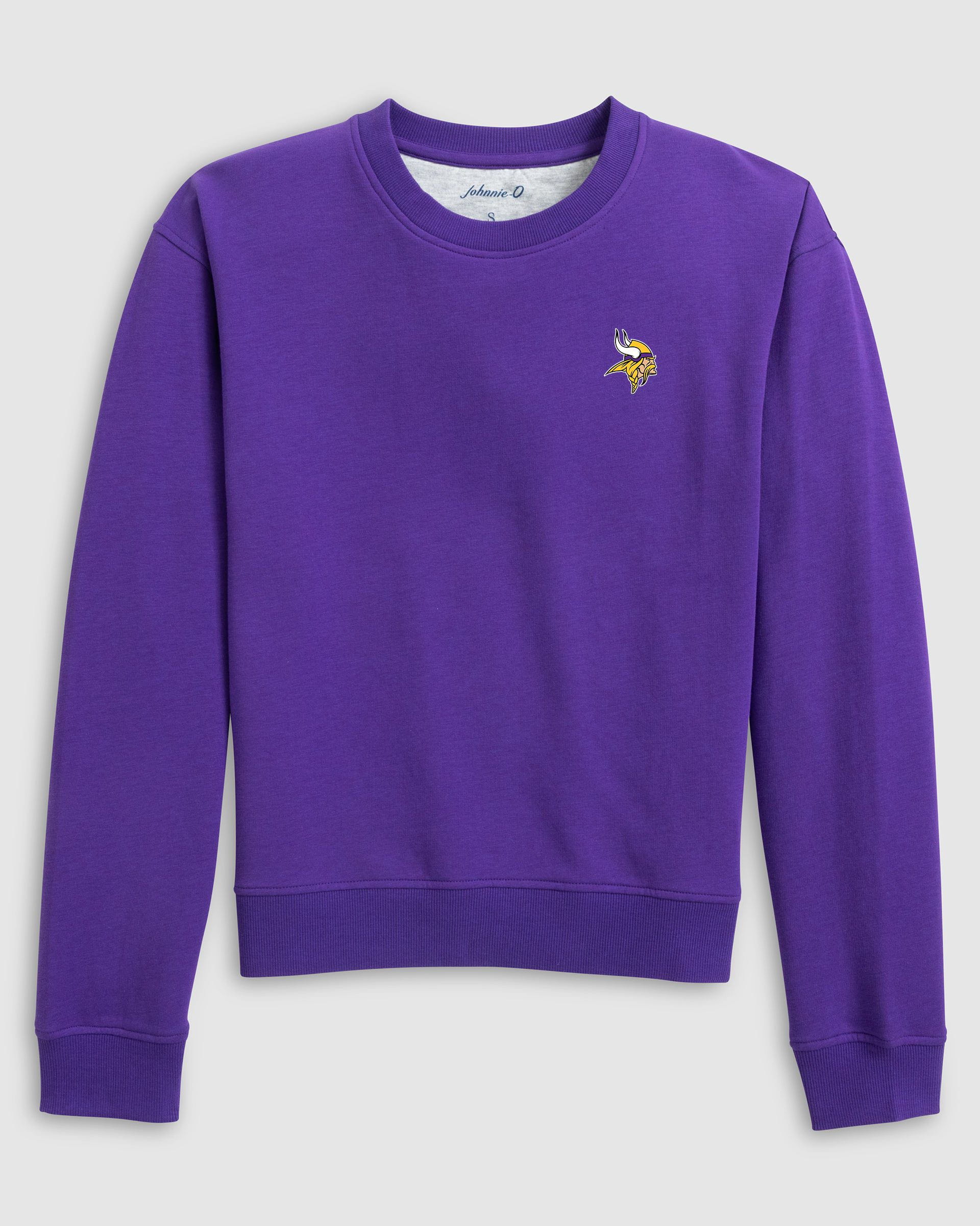 Women's Minnesota Vikings Penny Crewneck Sweatshirt - Image 3