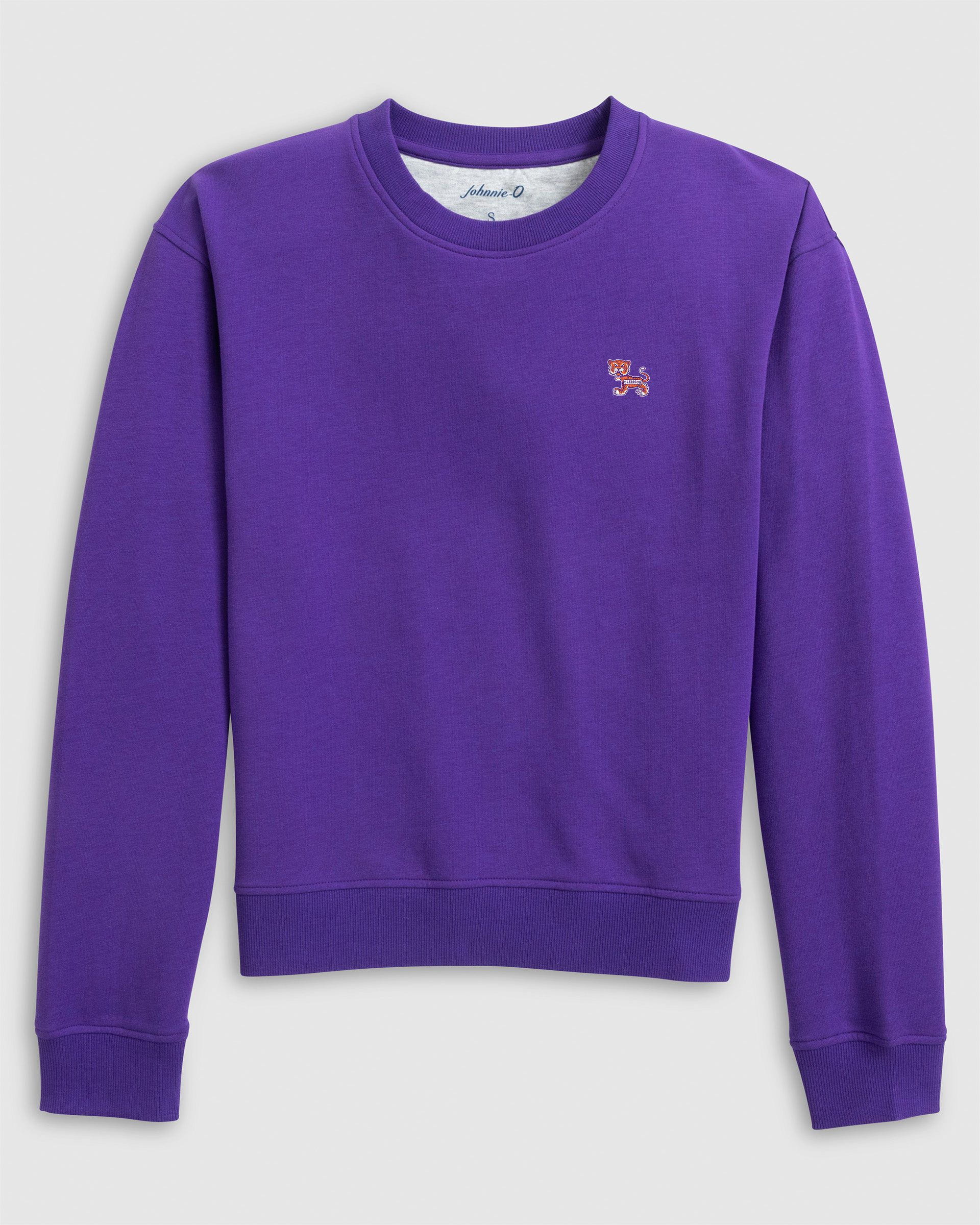 Women's Clemson University Penny Crewneck Sweatshirt - Vault Logo - Image 3