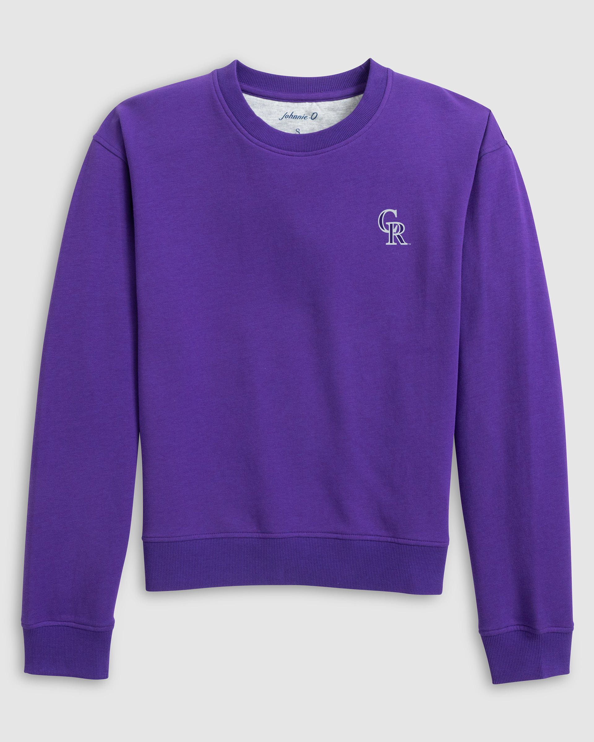 Women's Colorado Rockies Penny Crewneck Sweatshirt - Image 2