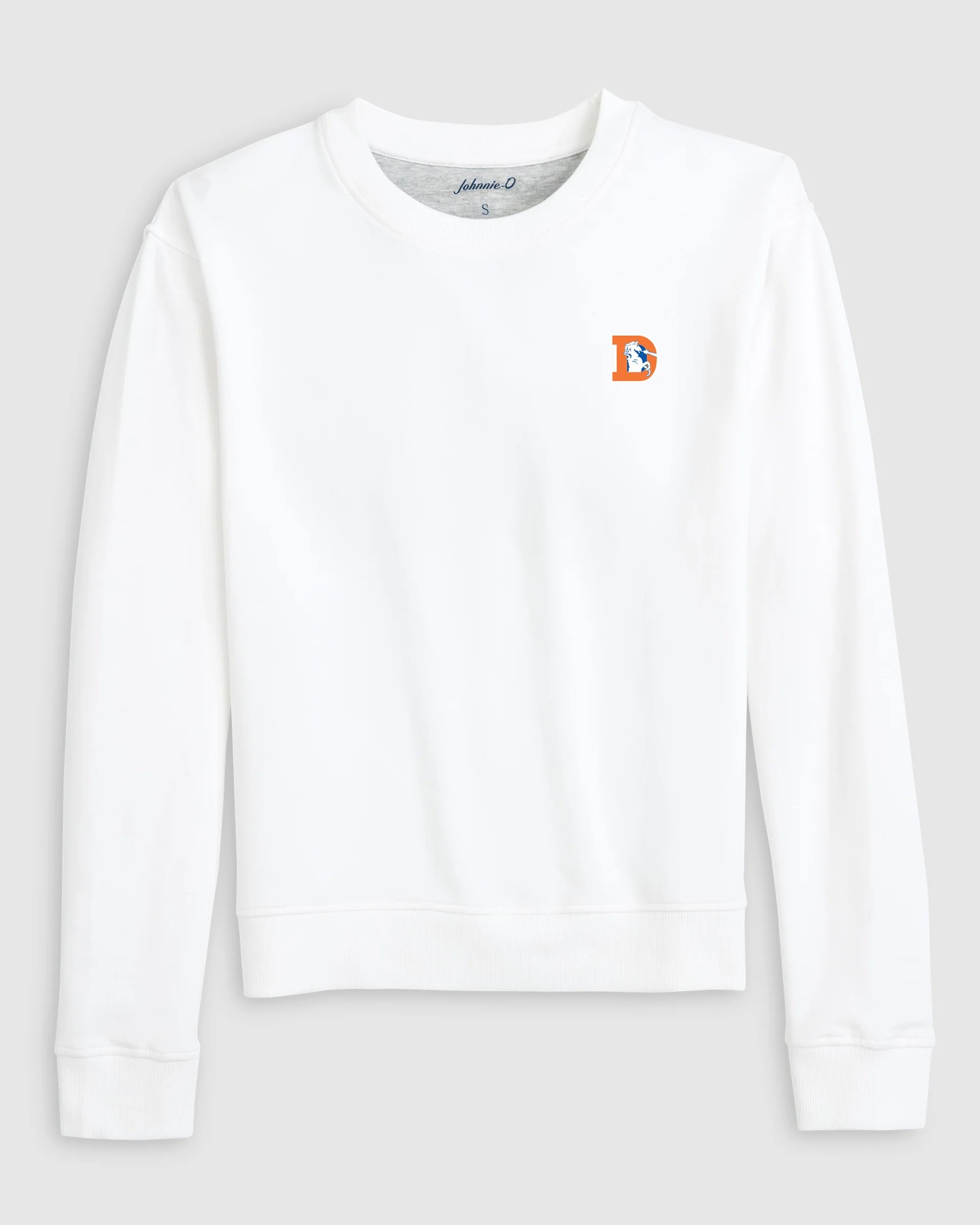 Women's Denver Broncos Penny Crewneck Sweatshirt - Classic Logo - Image 3