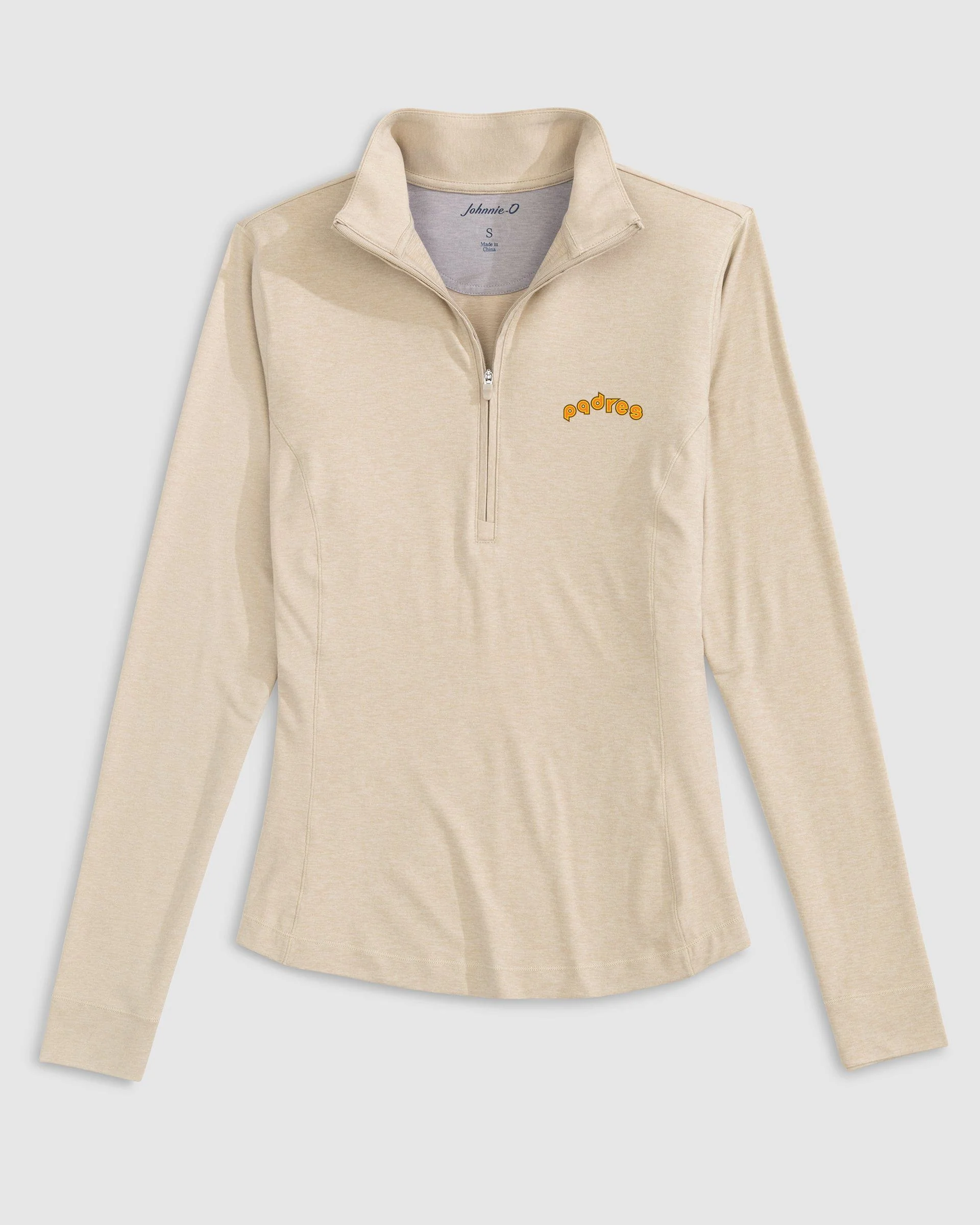 Women's San Diego Padres Susie Performance 1/4 Zip - Cooperstown Logo - Image 2