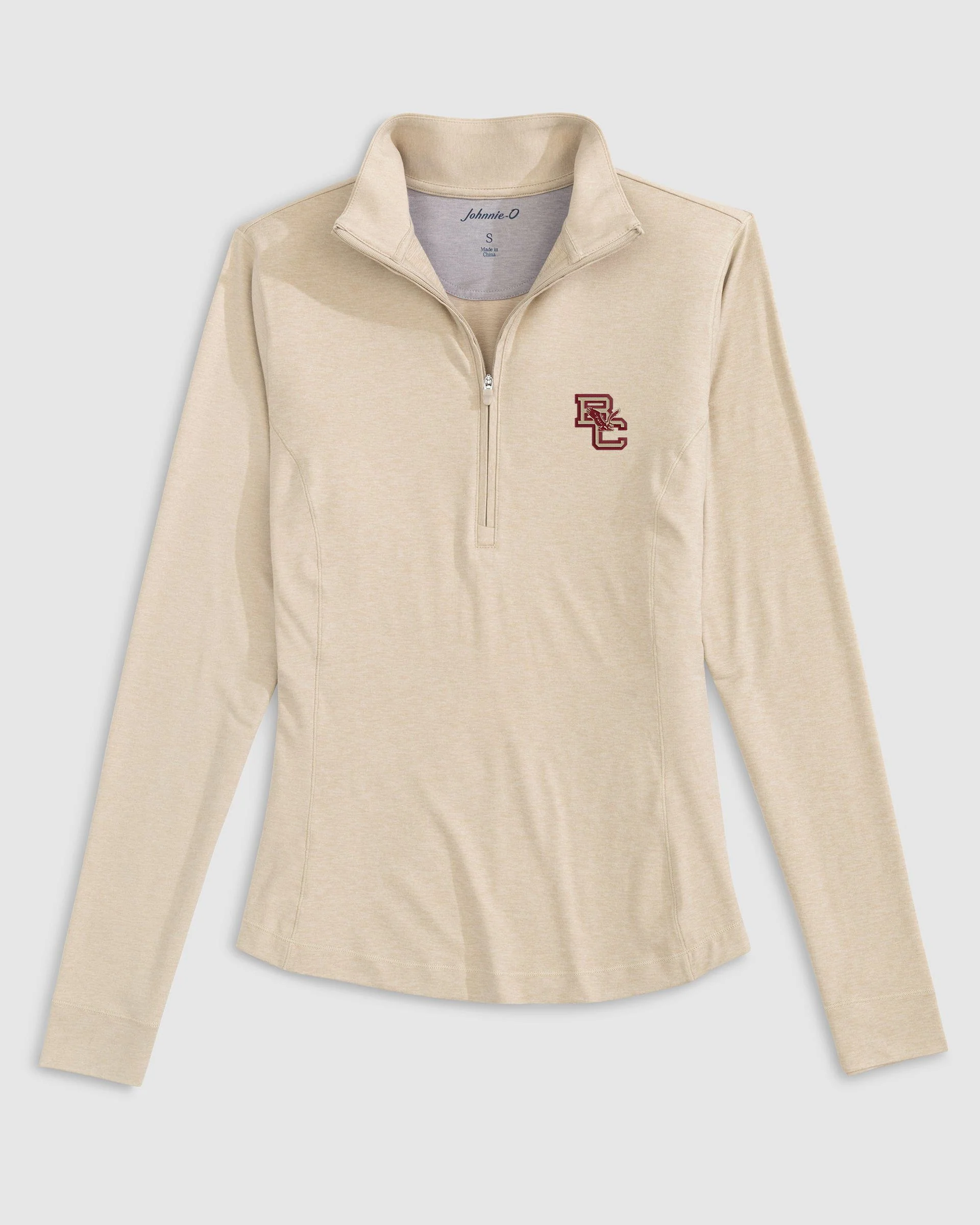 Women's Boston College Susie Performance 1/4 Zip - Heritage Logo - Image 2